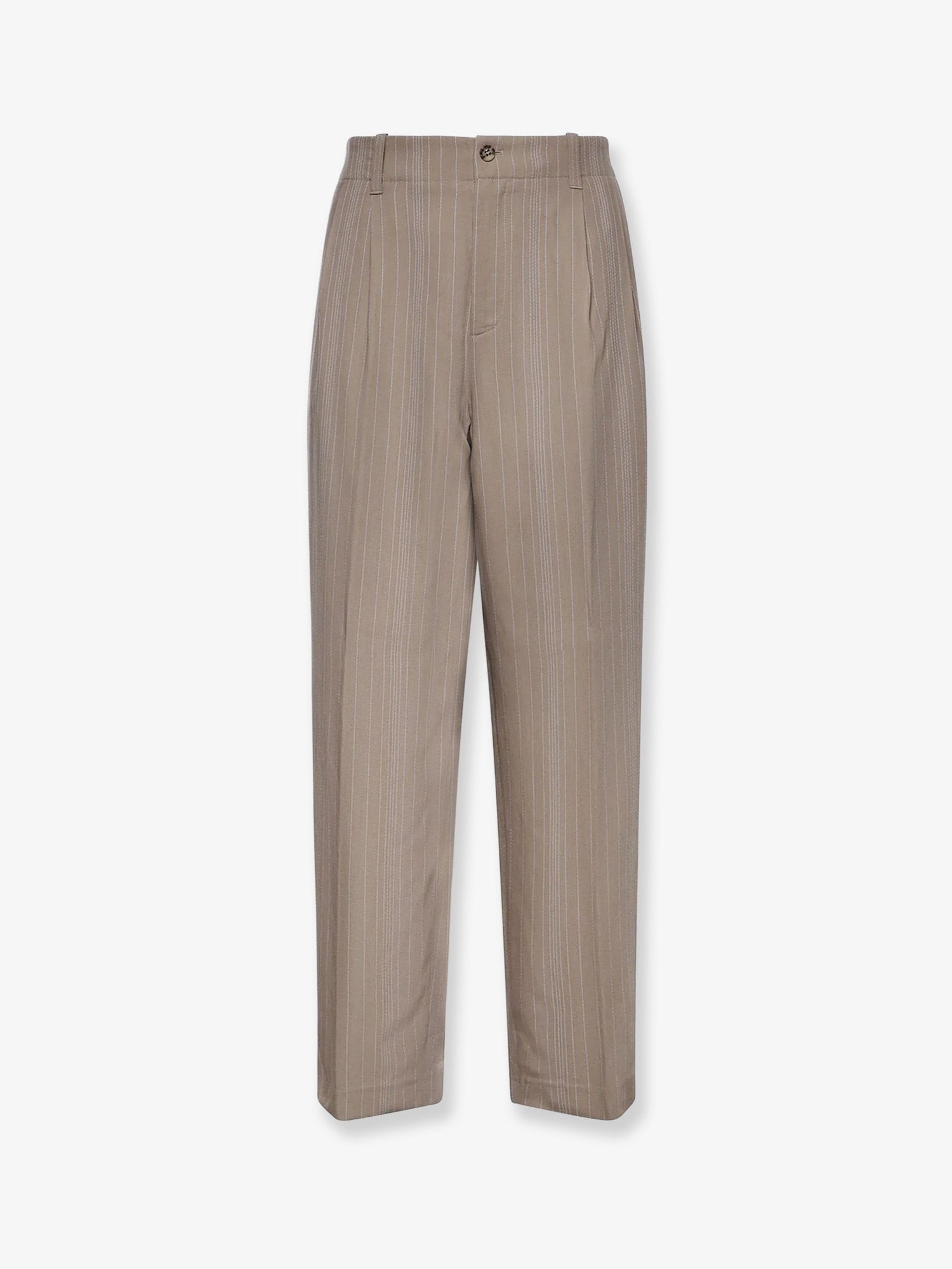 Golden Goose Deluxe Brand Men Wool Blend Trousers With Pinstripe Pattern GOLDEN GOOSE