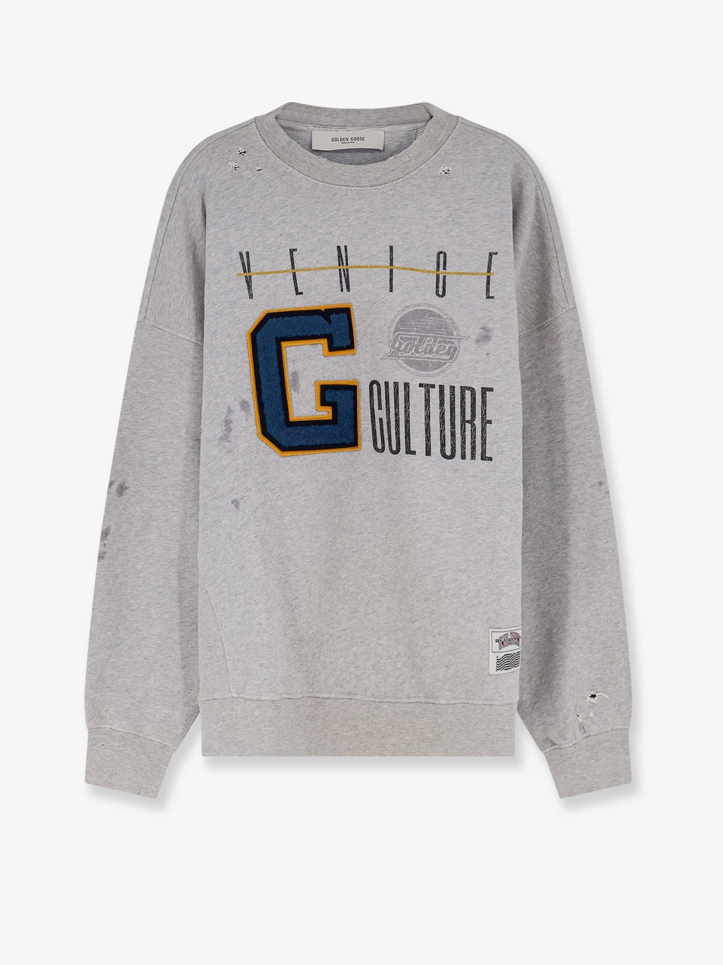 Golden Goose Deluxe Brand Men Cotton Sweatshirt With Print On The Front GOLDEN GOOSE