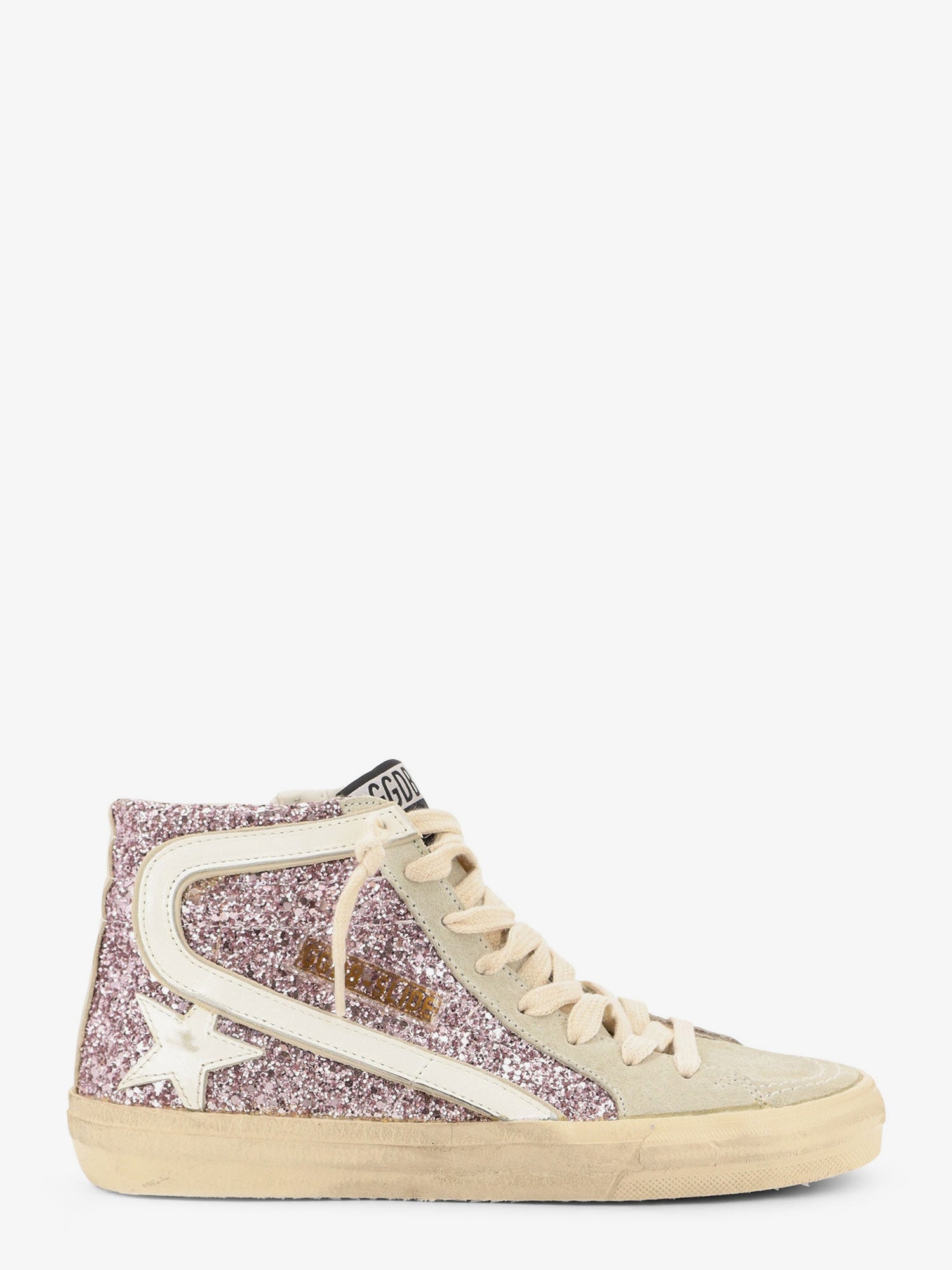 Golden Goose Deluxe Brand Women Leather Sneakers With All-Over Glitter Detail GOLDEN GOOSE
