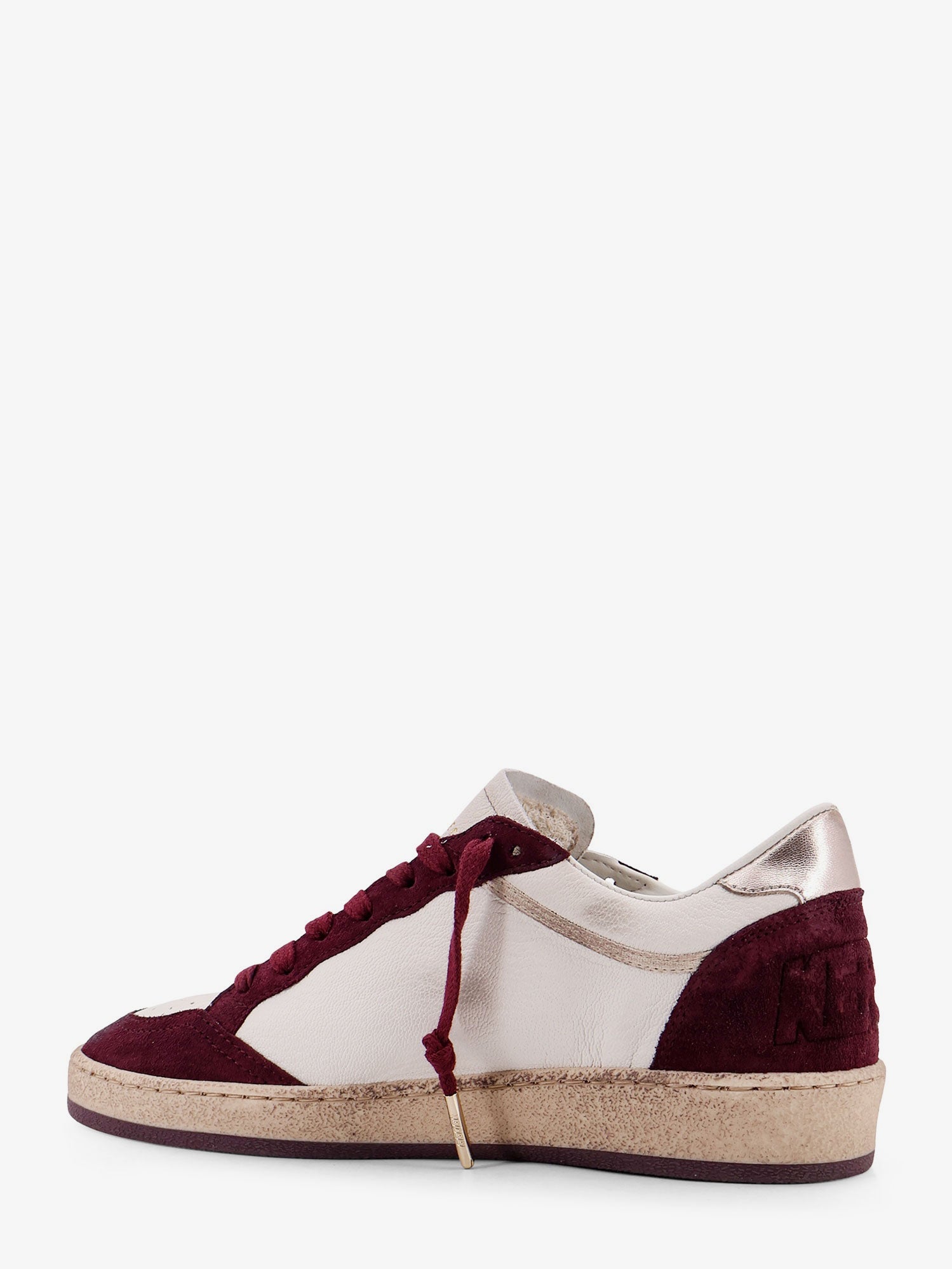 Golden Goose Deluxe Brand Women Ballstar Leather Sneakers With Swarovski Logo On The Side GOLDEN GOOSE