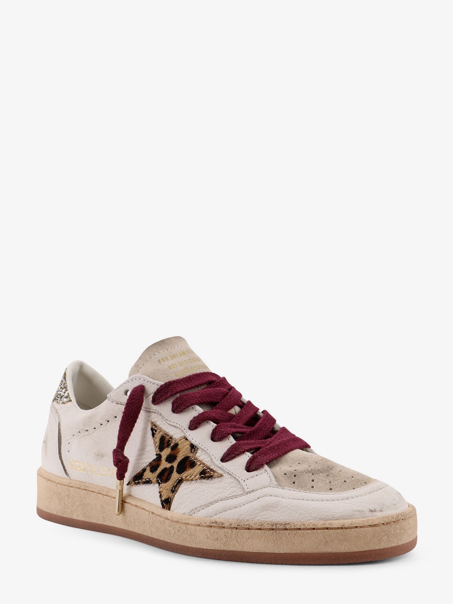 Golden Goose Deluxe Brand Women Ball Star Leather Sneakers With Suede Inserts GOLDEN GOOSE