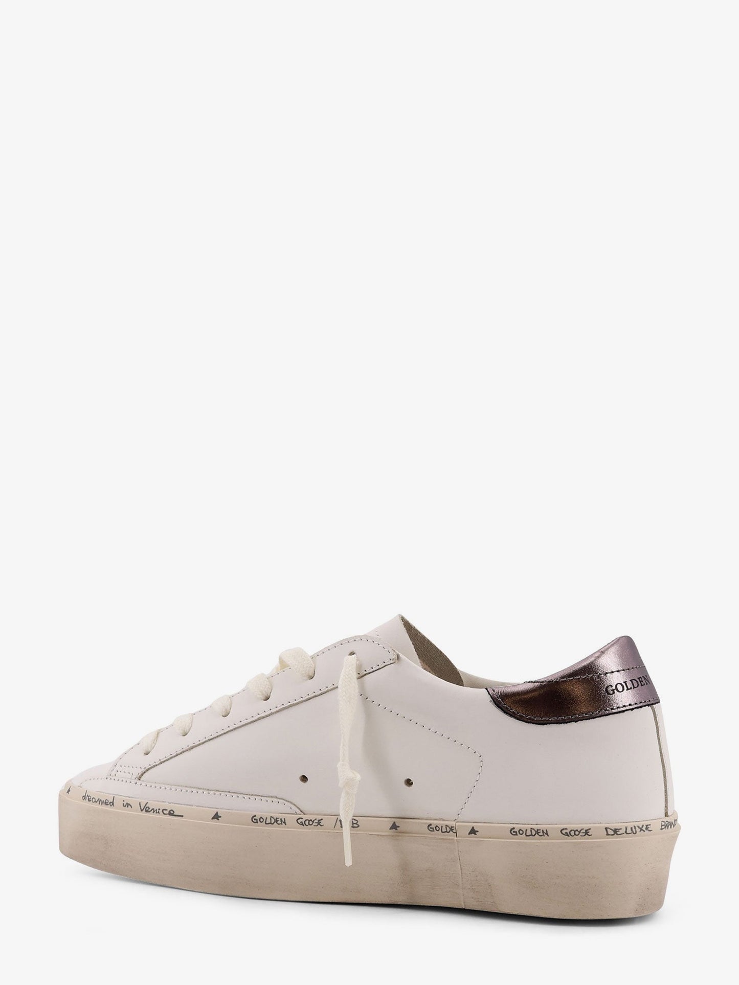 Golden Goose Deluxe Brand Women Hi Star Leather Sneakers With Side Logo GOLDEN GOOSE