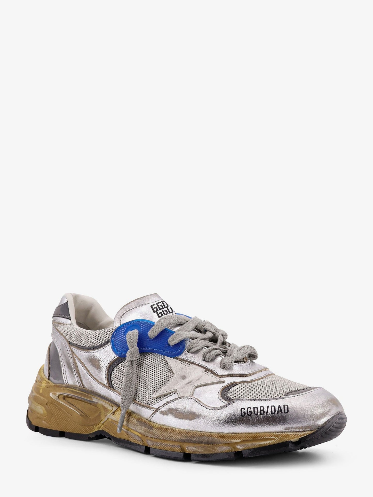 Golden Goose Deluxe Brand Women Running Dad Mesh And Leather Sneakers With Logo On The Side GOLDEN GOOSE