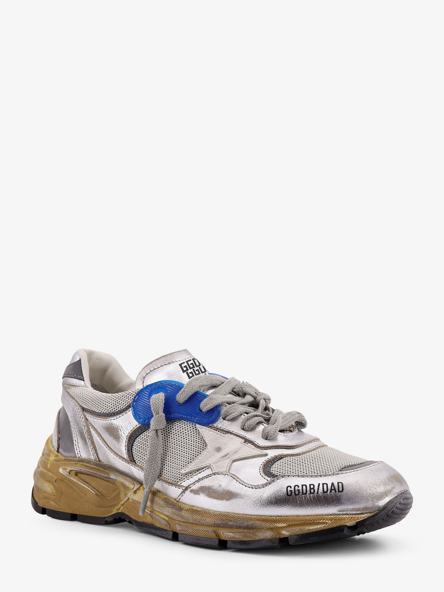 Golden Goose Deluxe Brand Women Running Dad Mesh And Leather Sneakers With Logo On The Side GOLDEN GOOSE