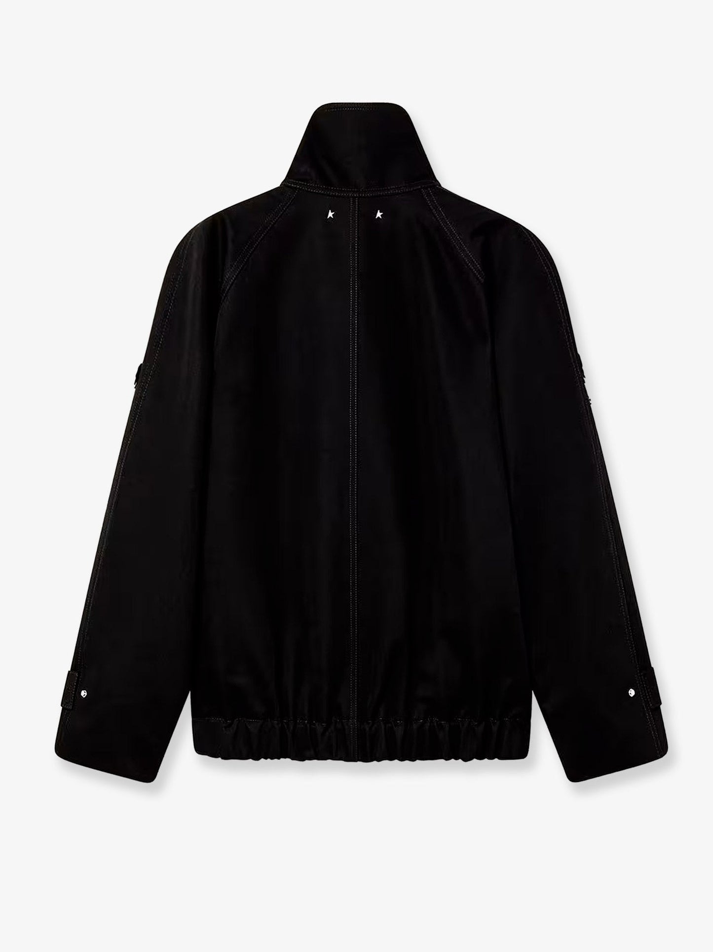 Golden Goose Deluxe Brand Women Black Denim Jacket With Floral Details In Sequins And Crystals GOLDEN GOOSE