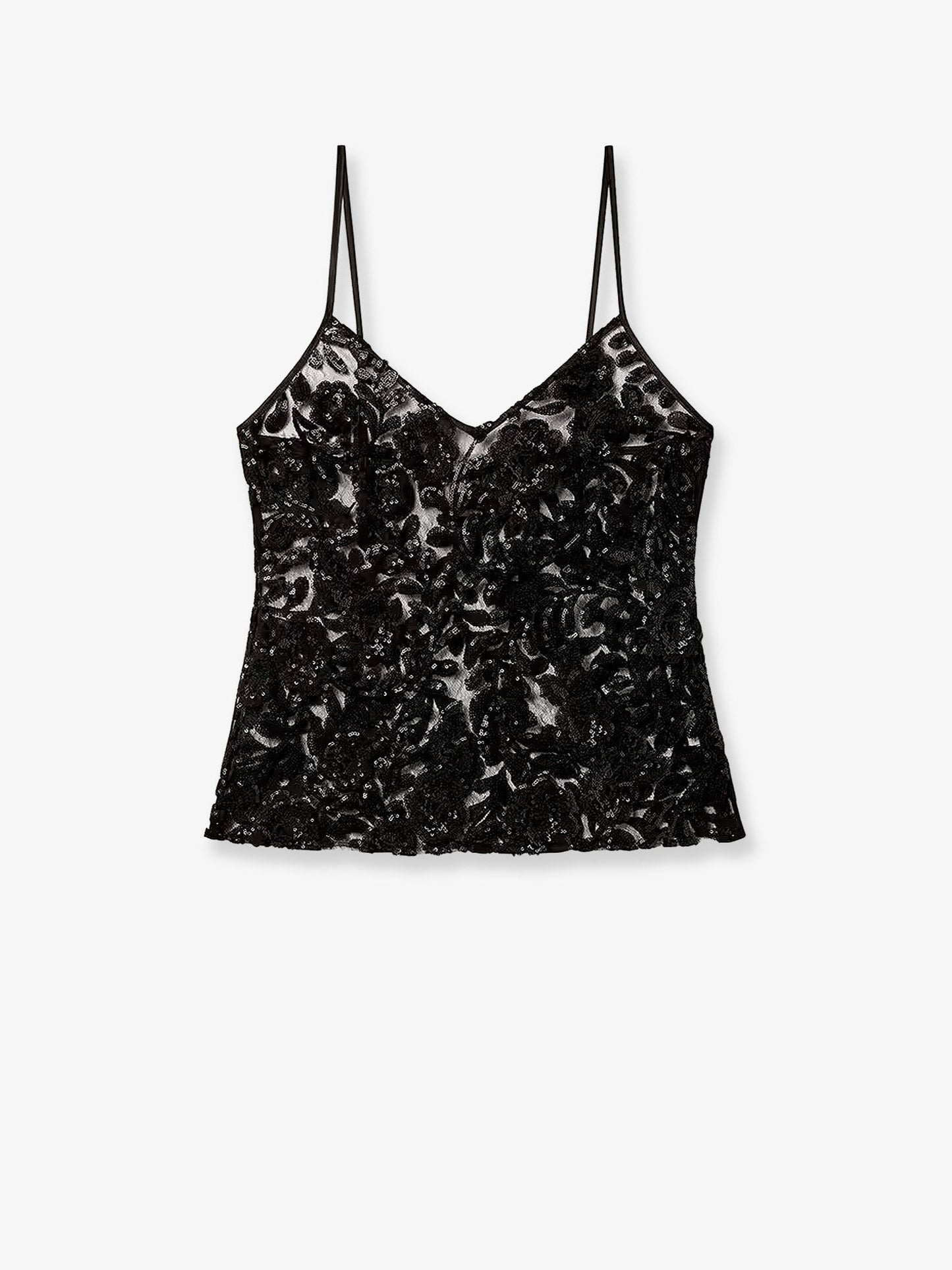 Golden Goose Deluxe Brand Women Tulle Top With Sequins Embroidery GOLDEN GOOSE