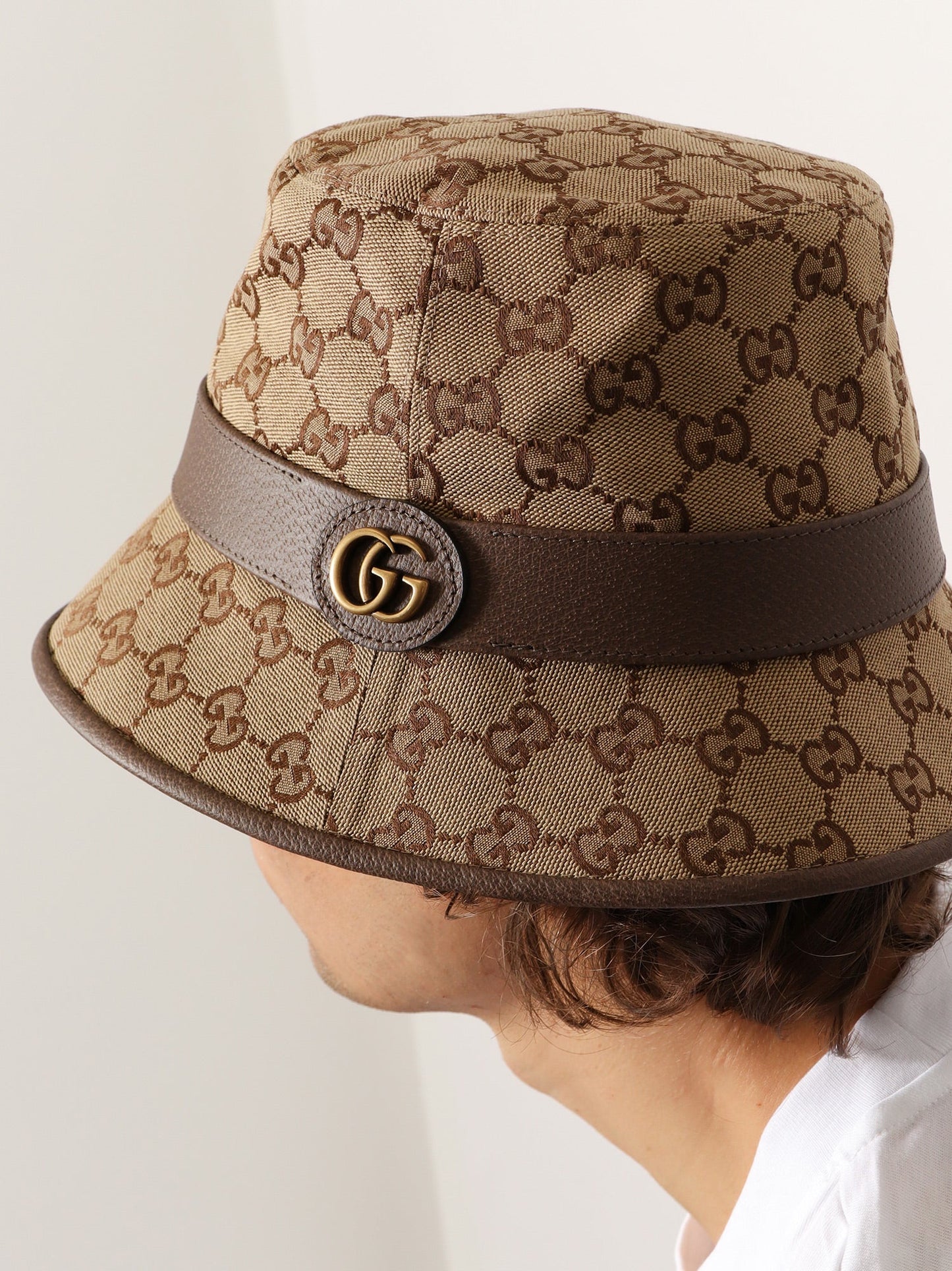 Gucci Men Gg Fabric Fedora Hat GUCCI