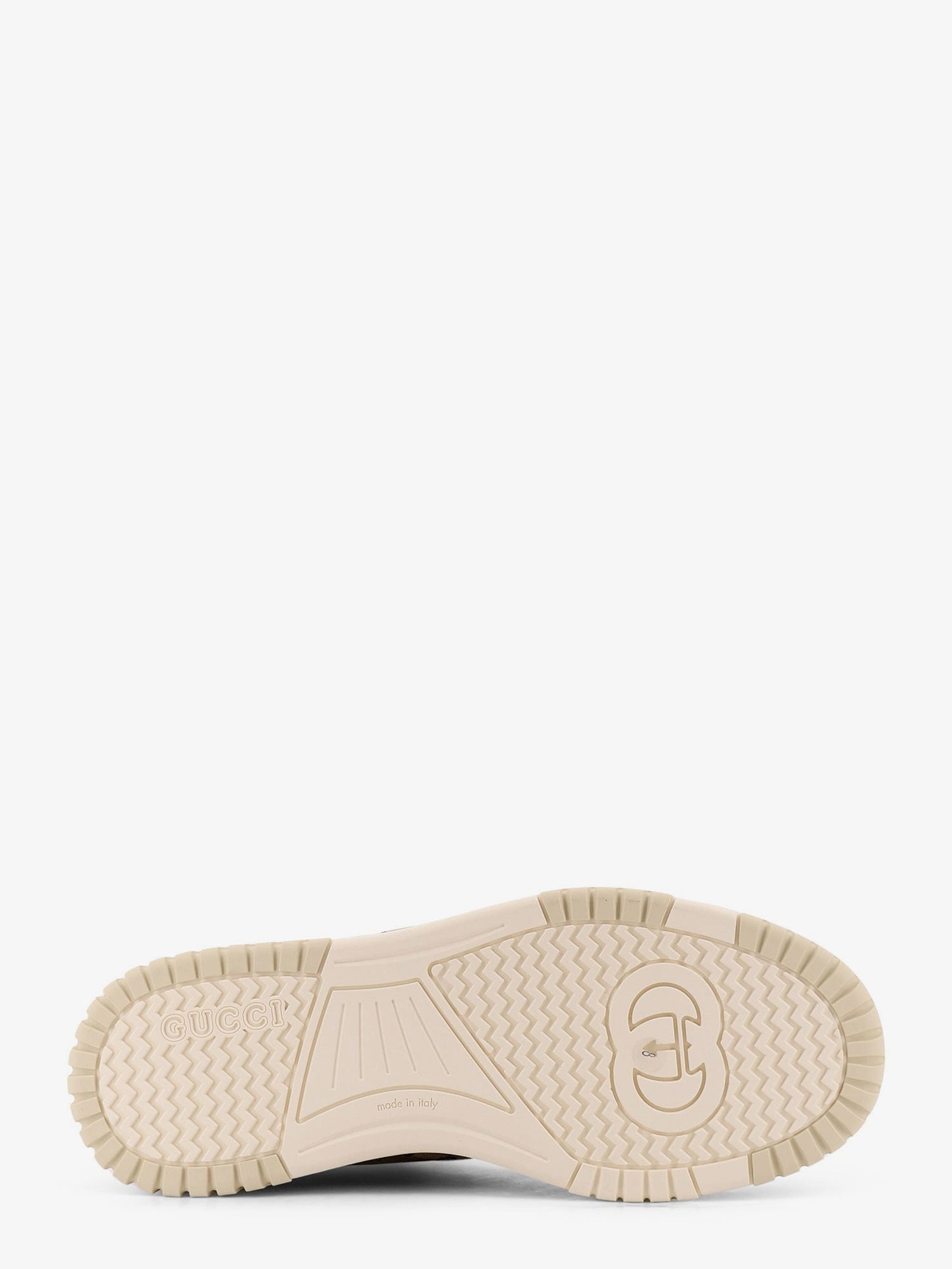 Gucci Men Leather And Suede Low-Top Re-Web Sneakers With Gg Supreme Fabric Inserts GUCCI