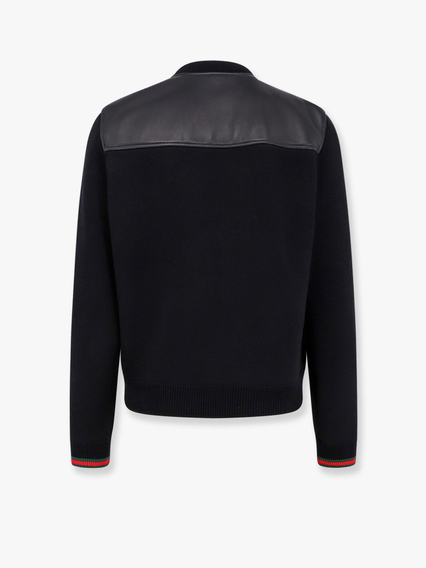 Gucci Men Leather And Wool Jacket GUCCI