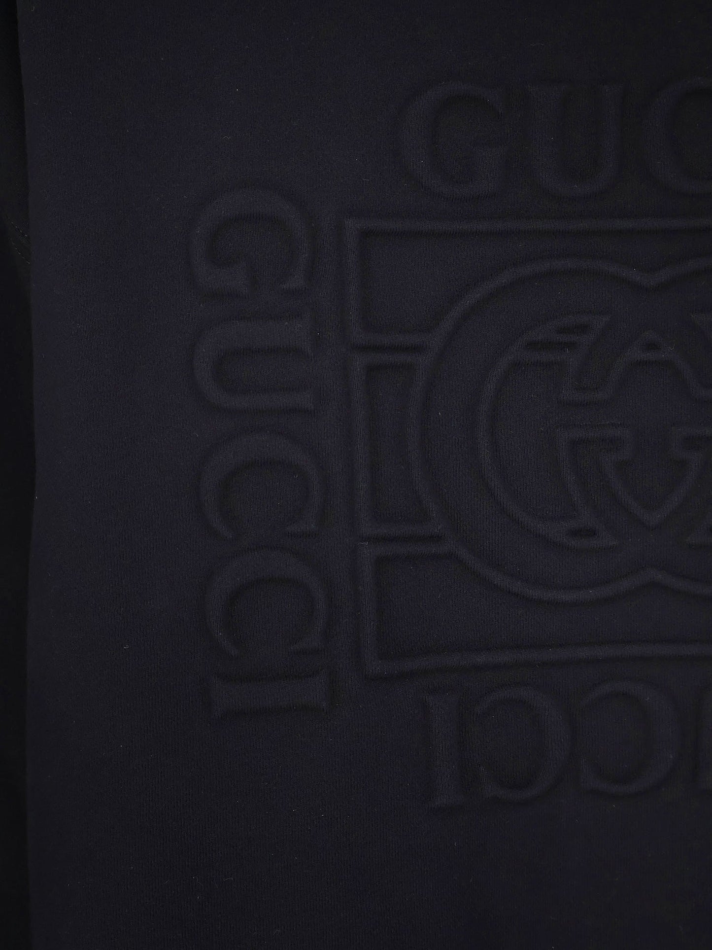 Gucci Men Cotton Sweatshirt With Frontal Embossed Logo GUCCI