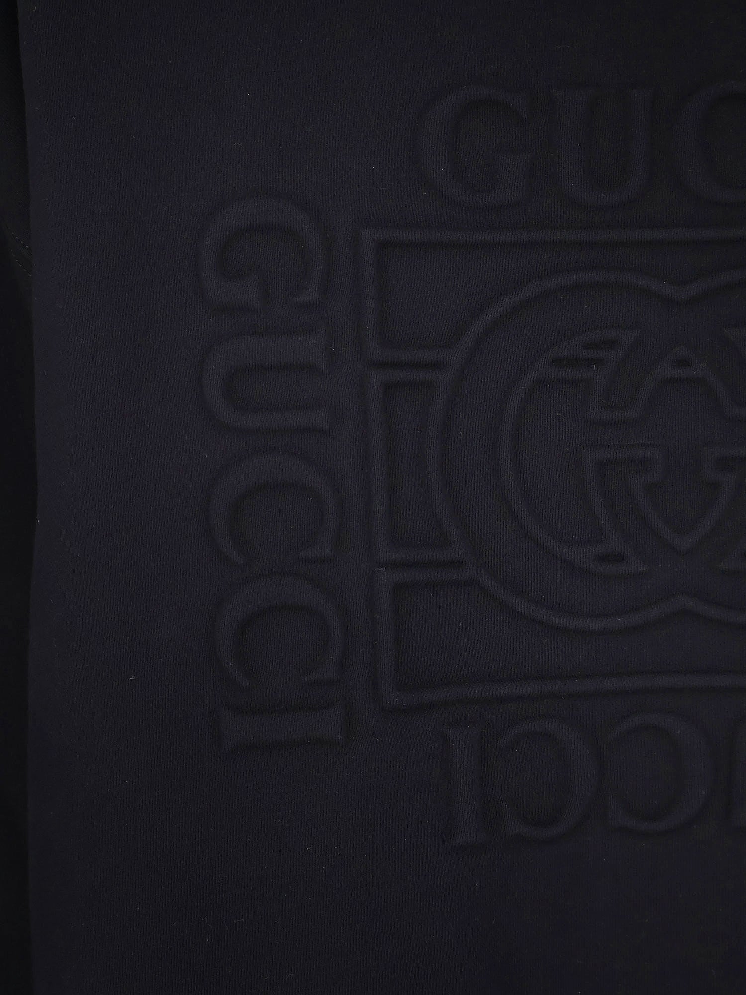 Gucci Men Cotton Sweatshirt With Frontal Embossed Logo GUCCI