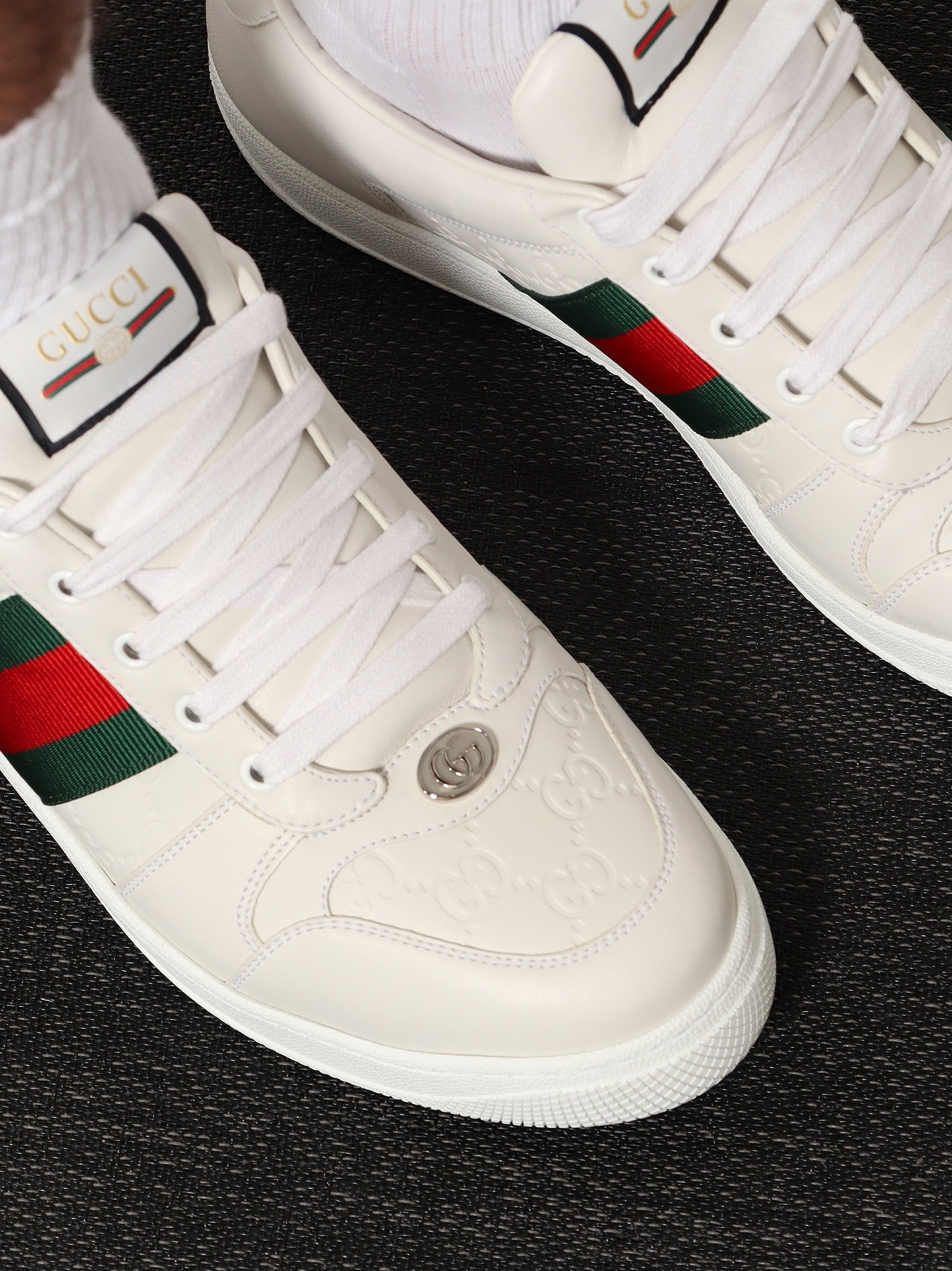 Gucci Men Screener Leather Sneakers GUCCI