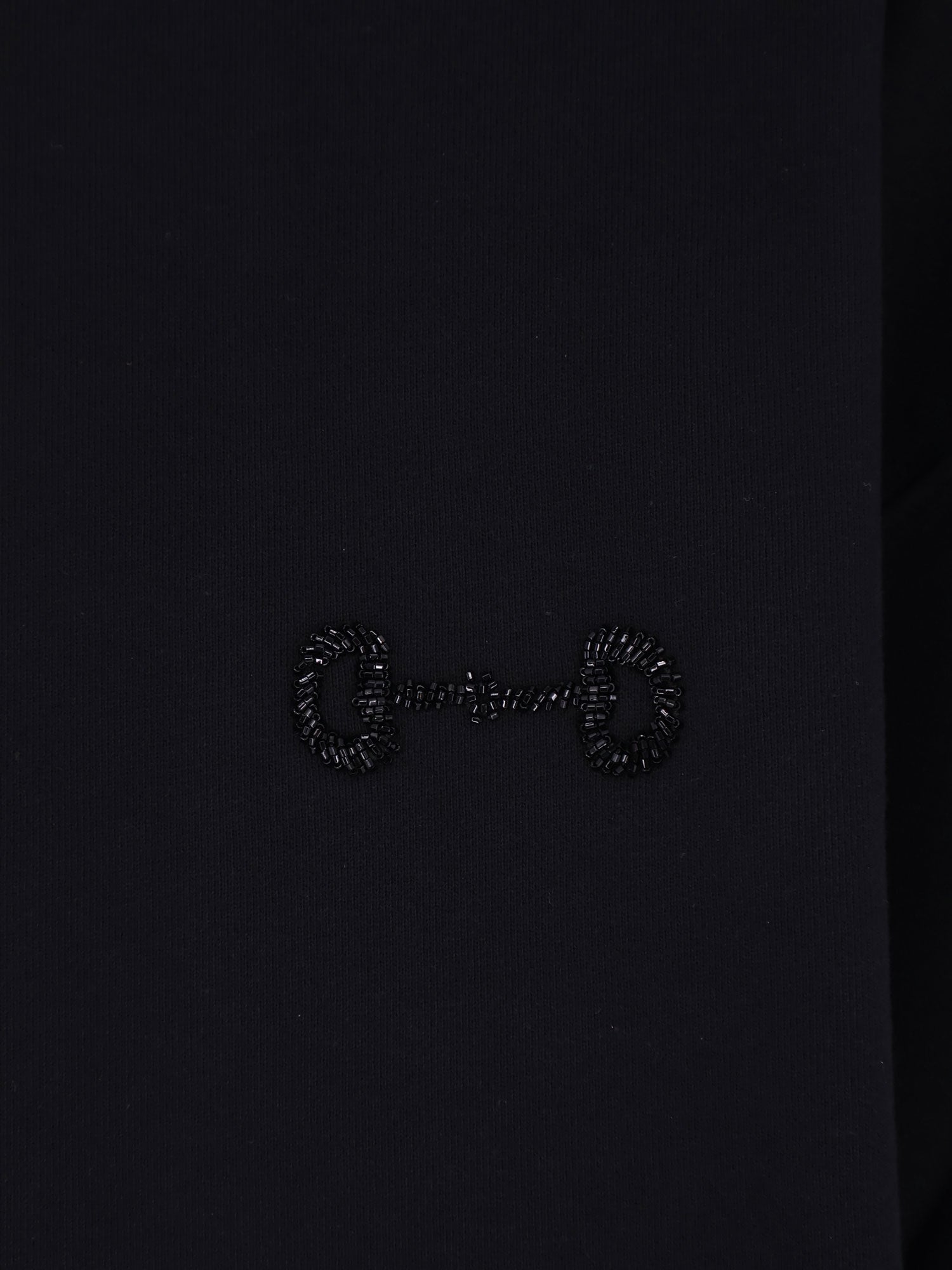 Gucci Women Cotton Sweatshirt With Beaded Horsebit Detail GUCCI