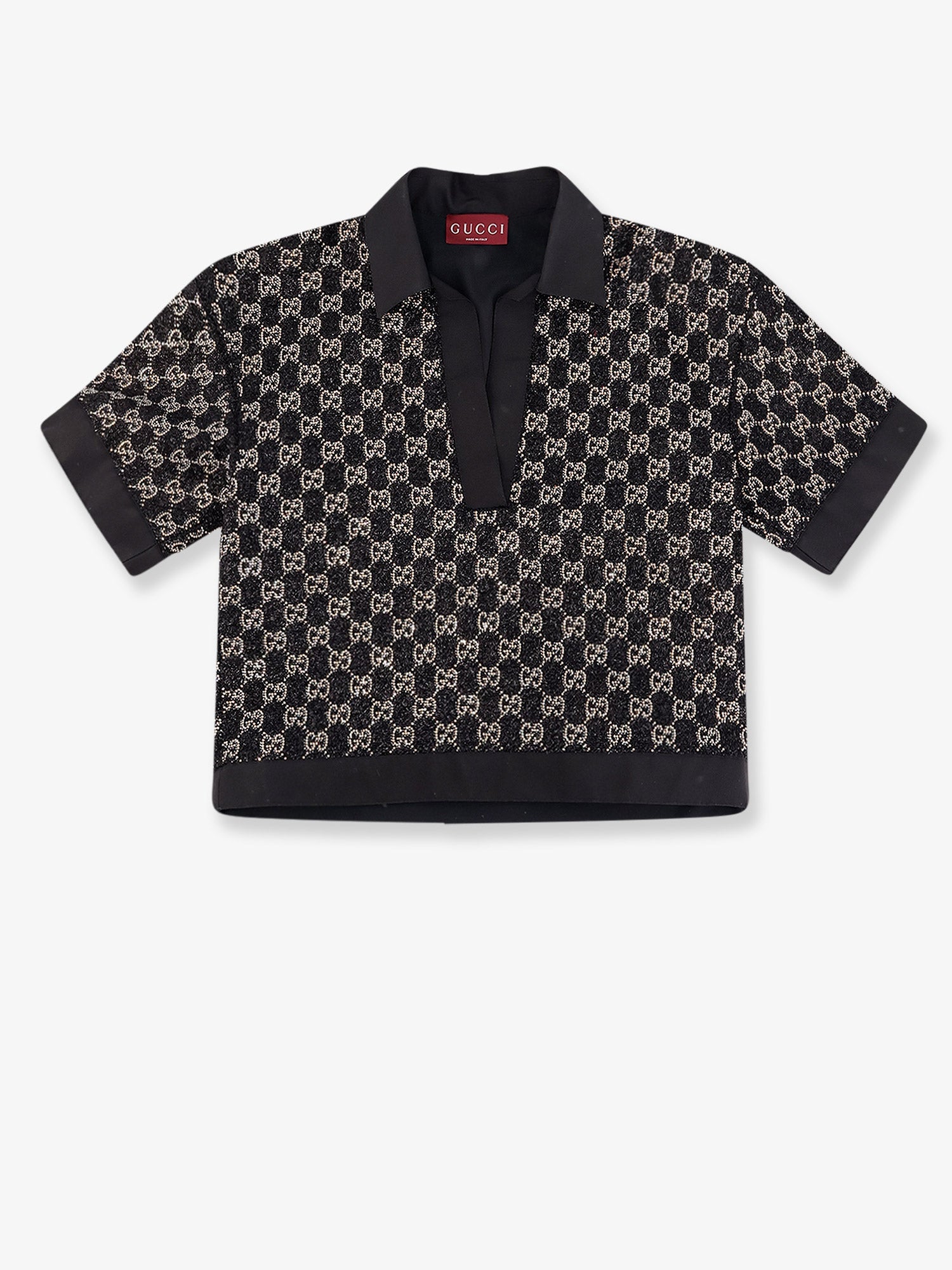Gucci Women Lightweight Lame Wool Tweed Top GUCCI