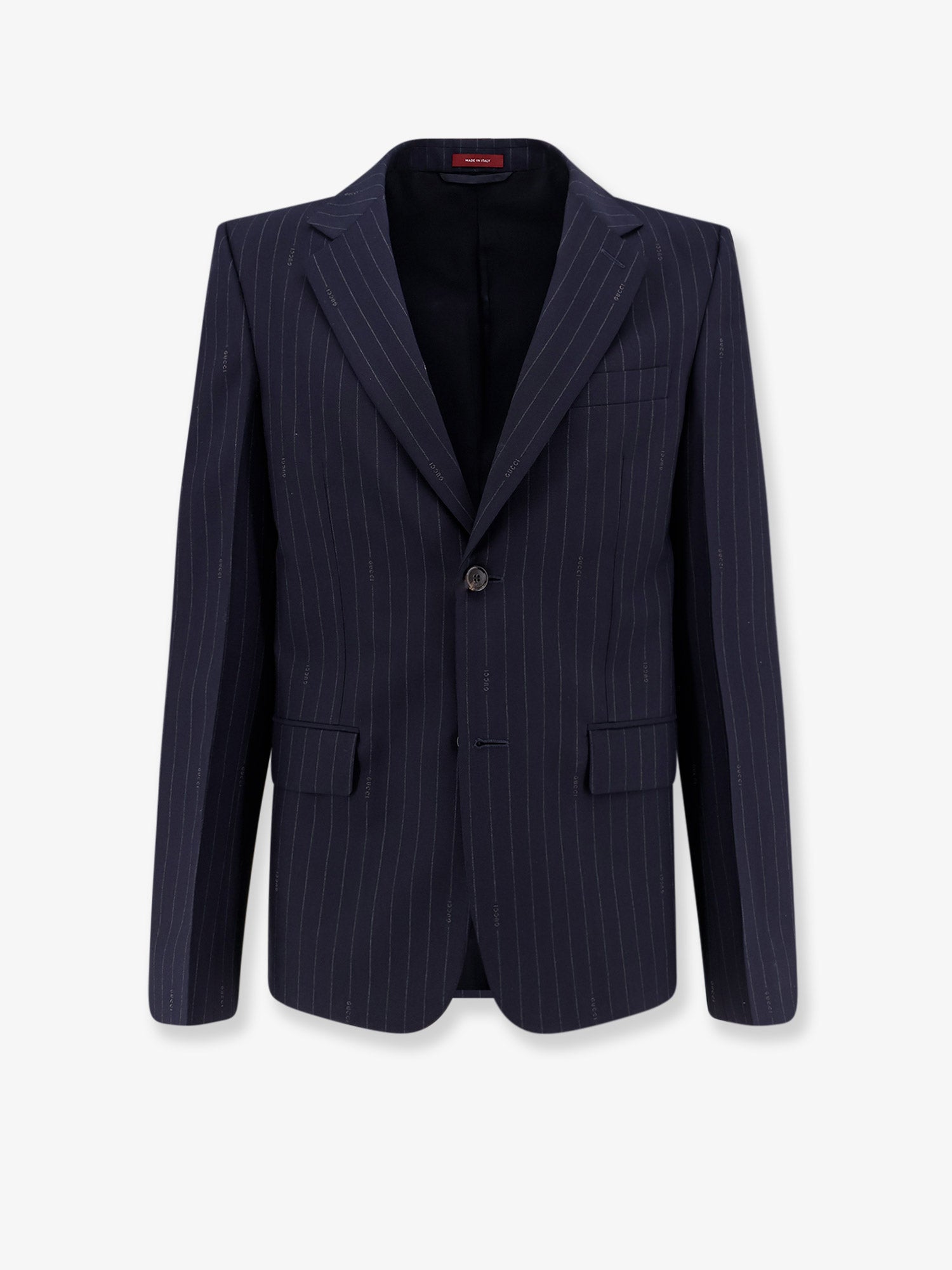 Gucci Men Gucci Pinstripe Wool Single-Breasted Blazer GUCCI