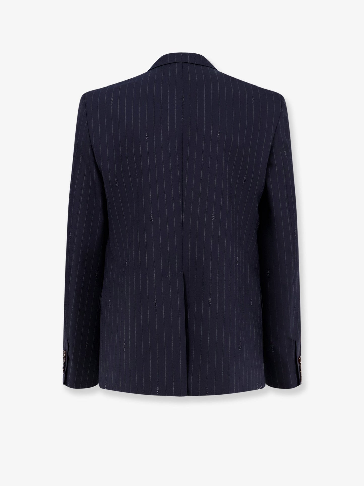 Gucci Men Gucci Pinstripe Wool Single-Breasted Blazer GUCCI