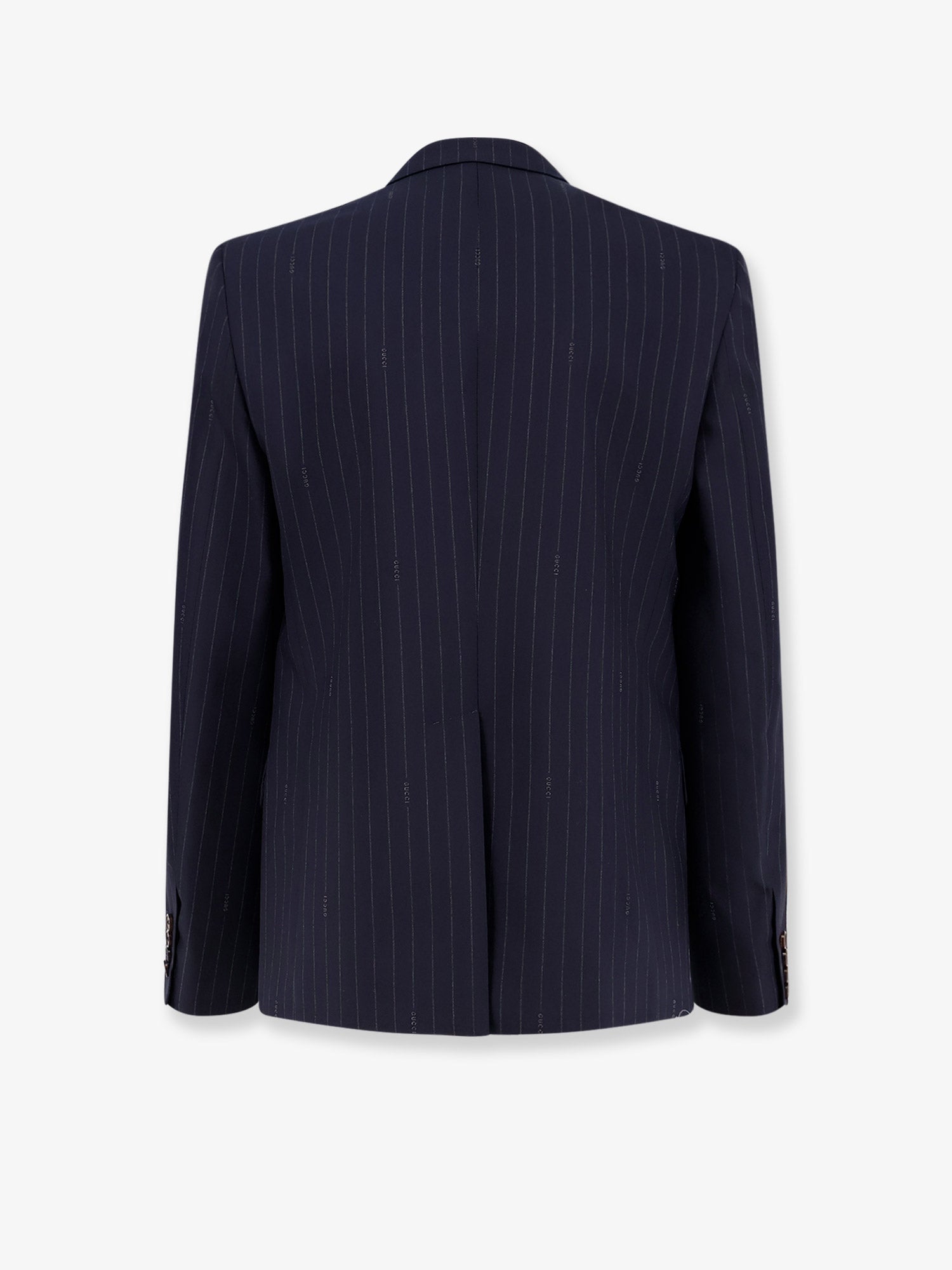 Gucci Men Gucci Pinstripe Wool Single-Breasted Blazer GUCCI