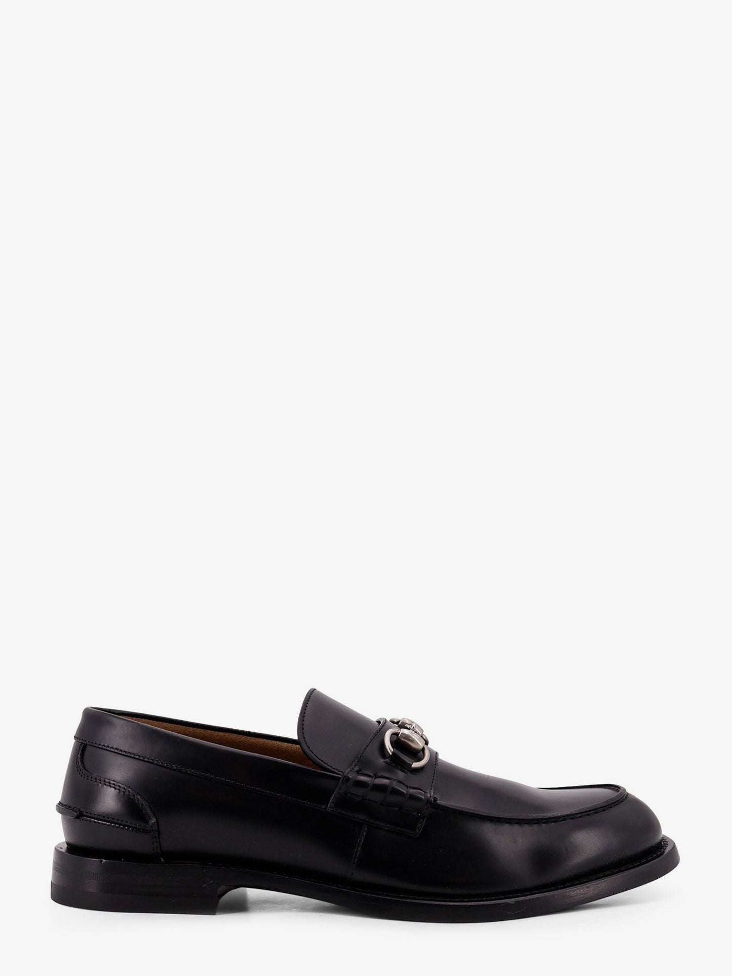 Gucci Men Leather Loafer With Horsebit Detail GUCCI