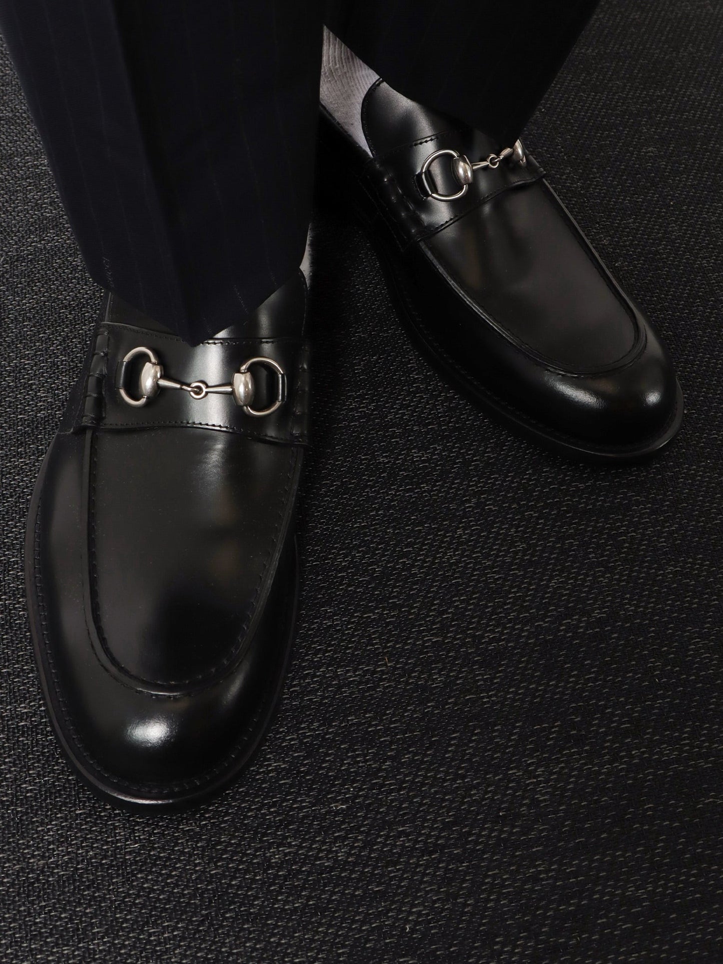 Gucci Men Leather Loafer With Horsebit Detail GUCCI