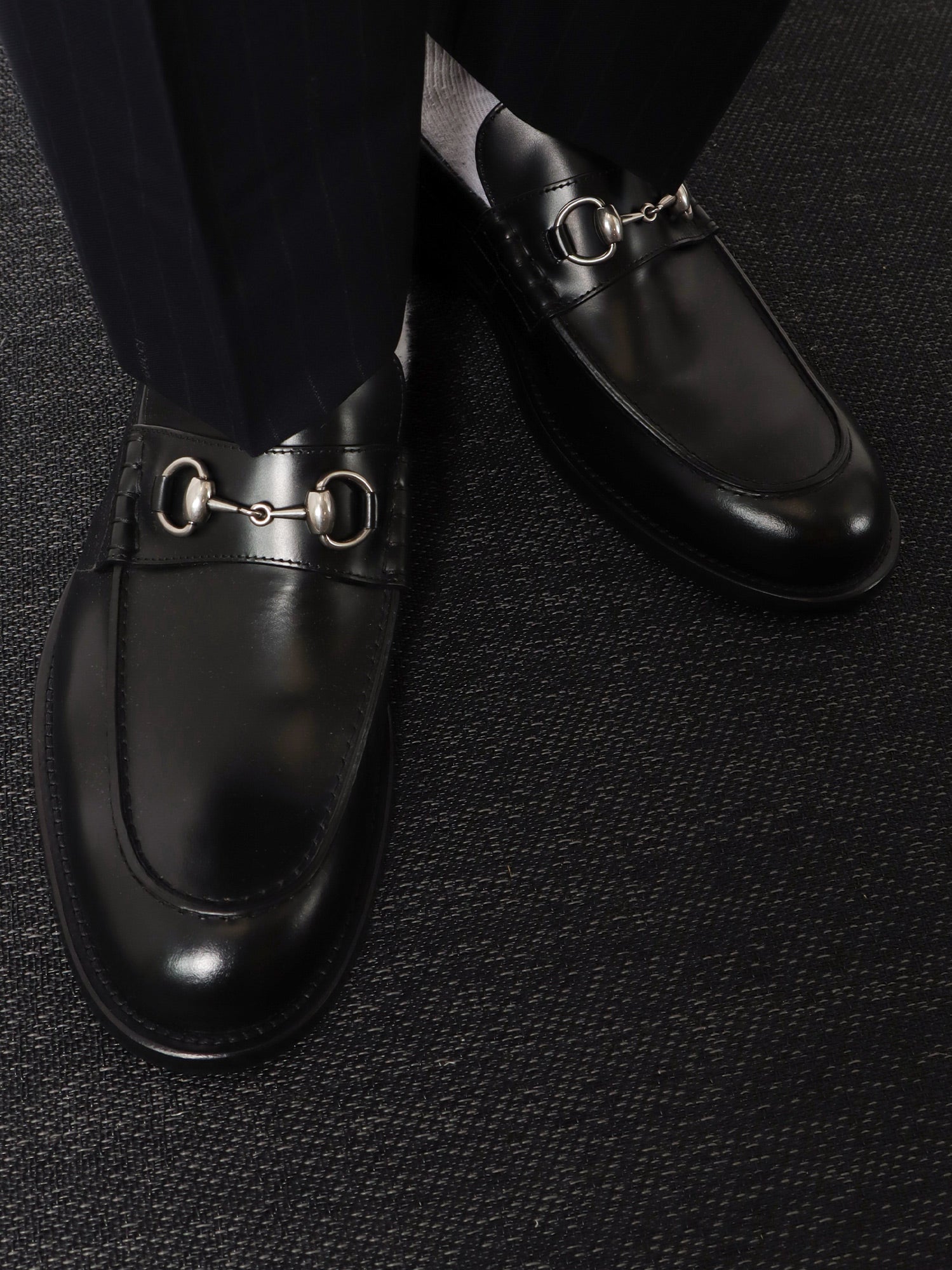 Gucci Men Leather Loafer With Horsebit Detail GUCCI
