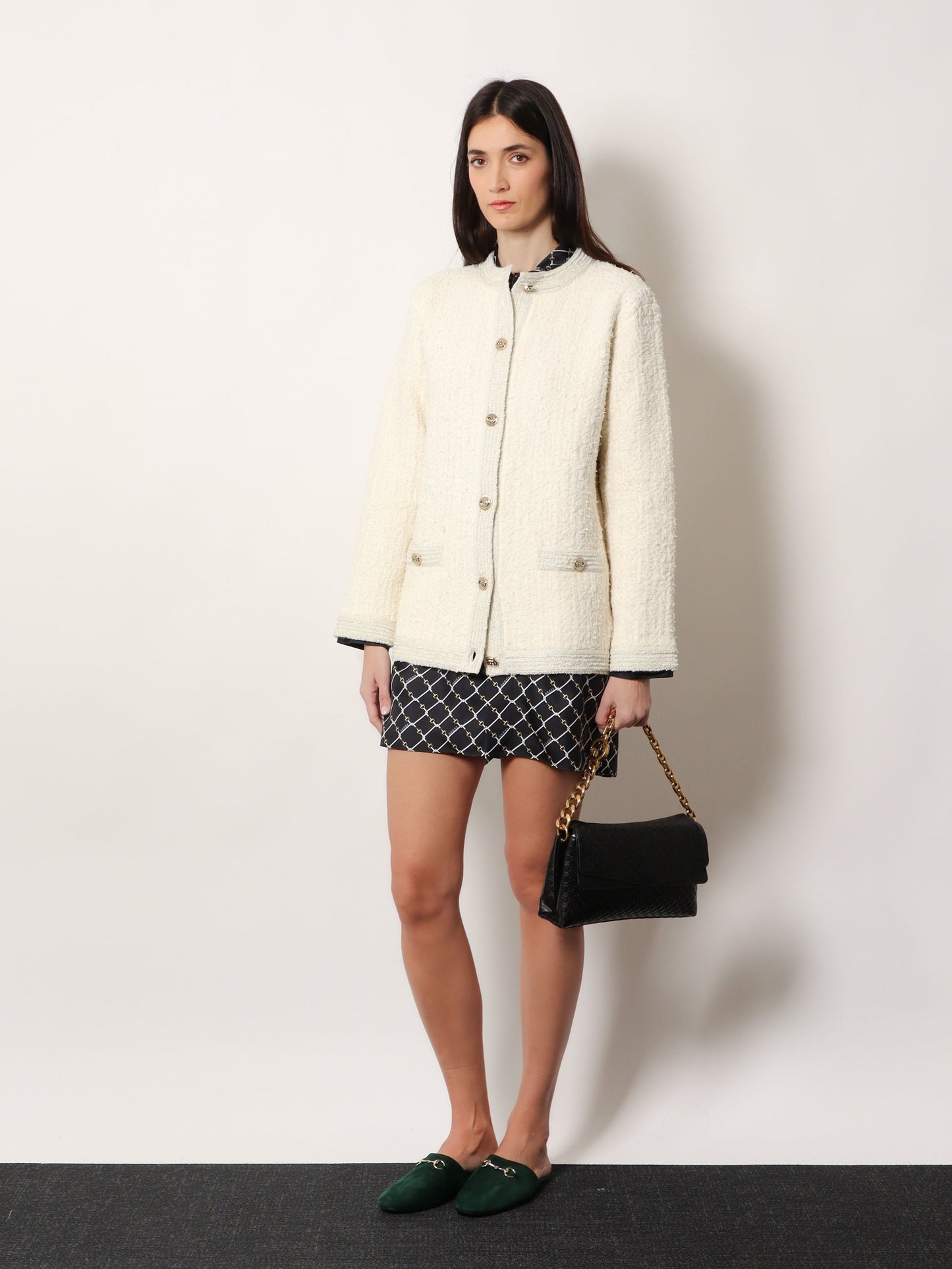 Gucci Women Wool And Cotton Blend Cardigan GUCCI