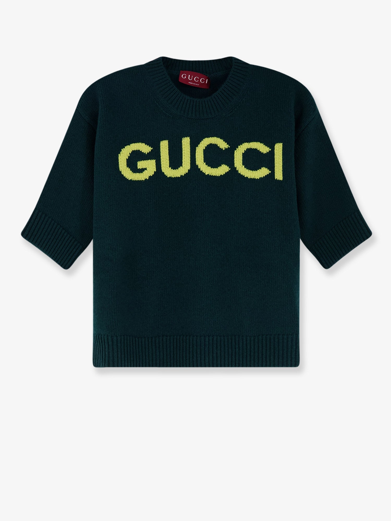 Gucci Women Wool Sweater With Frontal Logo Embroidery GUCCI