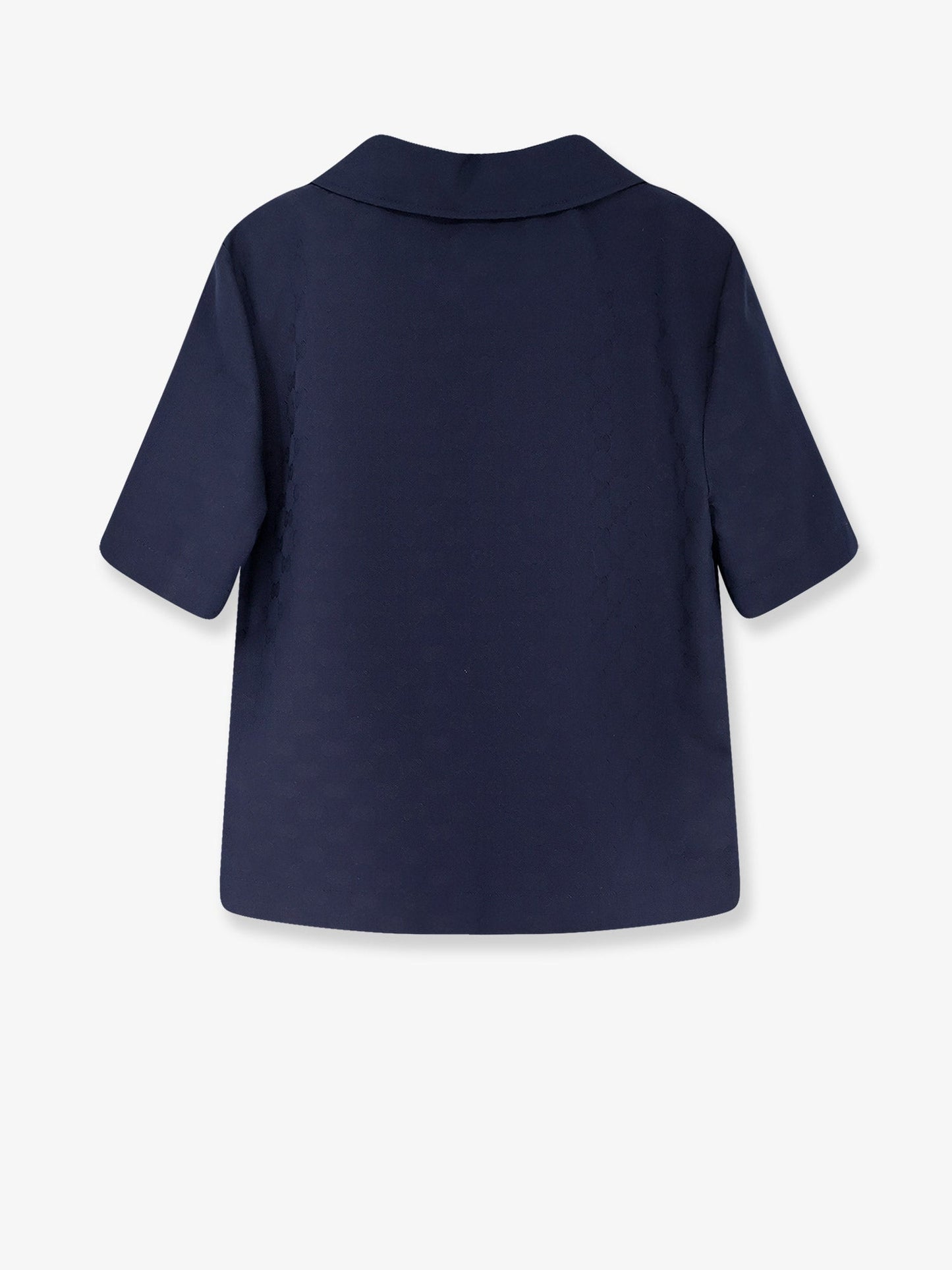 Gucci Women Fabric Polo Shirt With Gg Pattern GUCCI