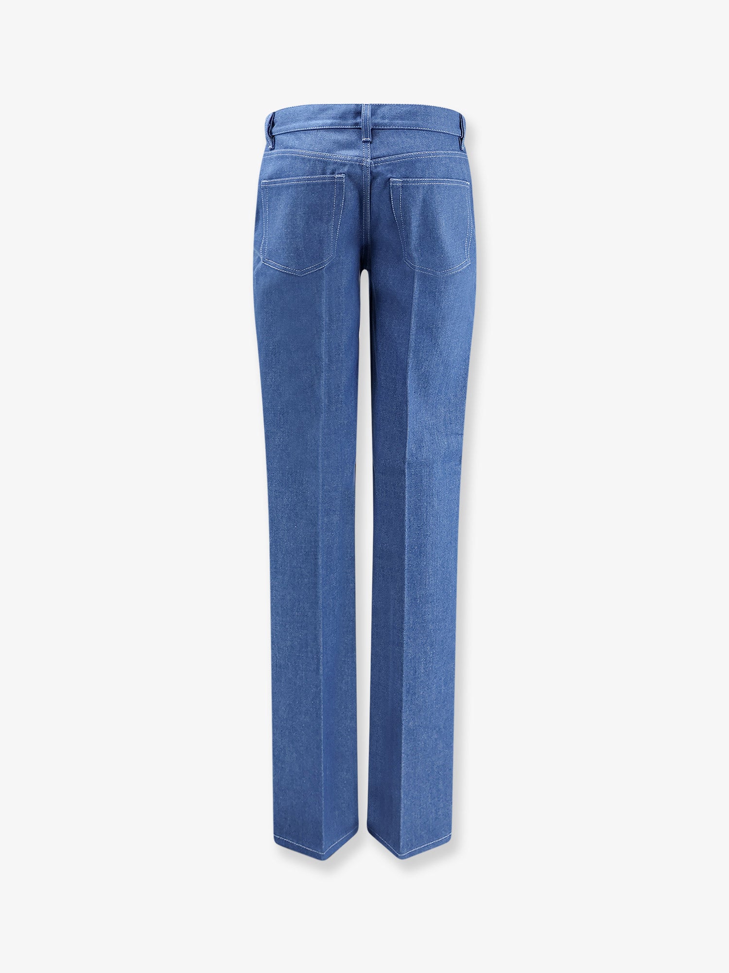 Gucci Women Cotton Jeans With Iconic Frontal Horsebits GUCCI