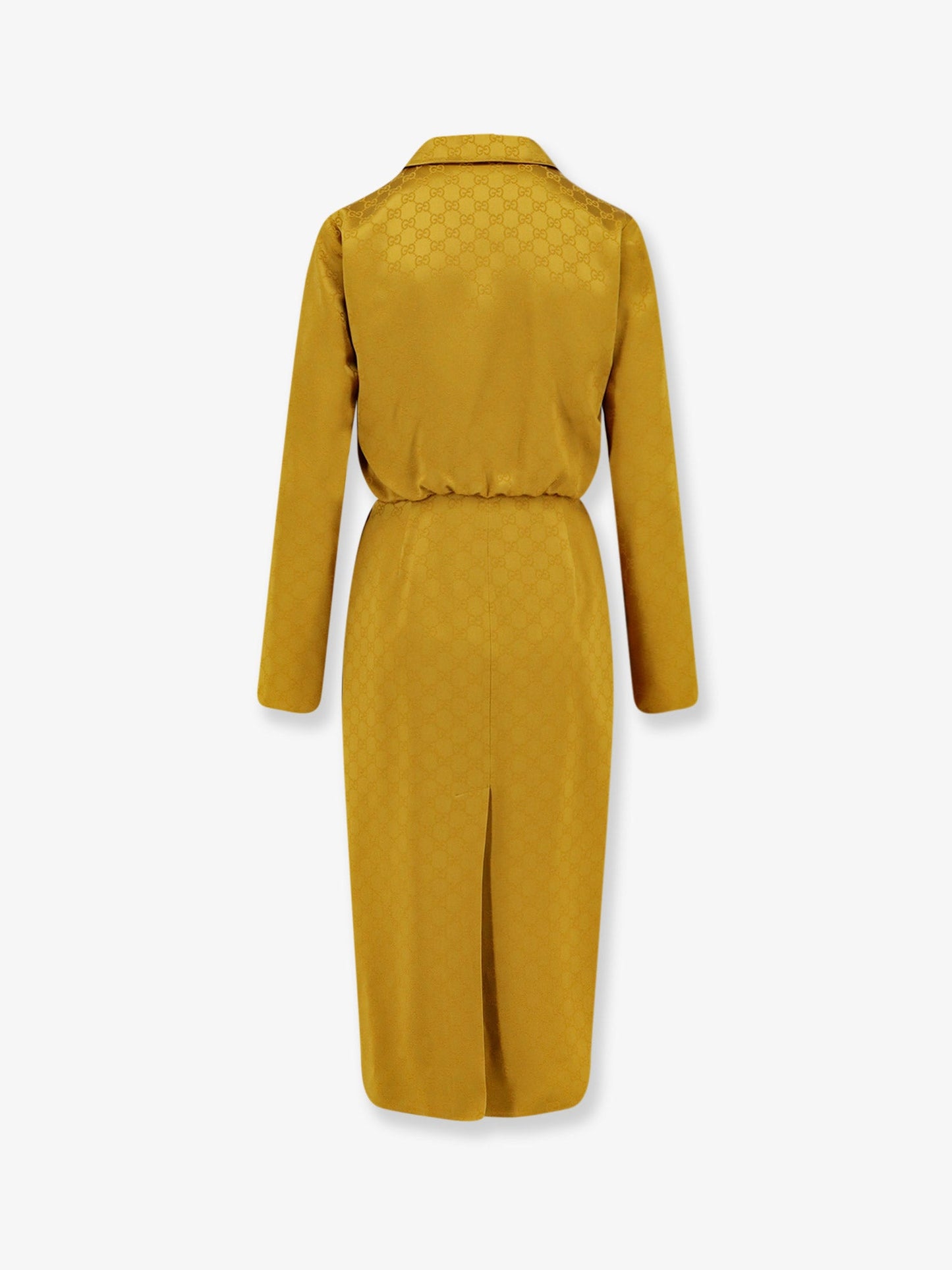 Gucci Women Gg Satin Chemisier Dress GUCCI
