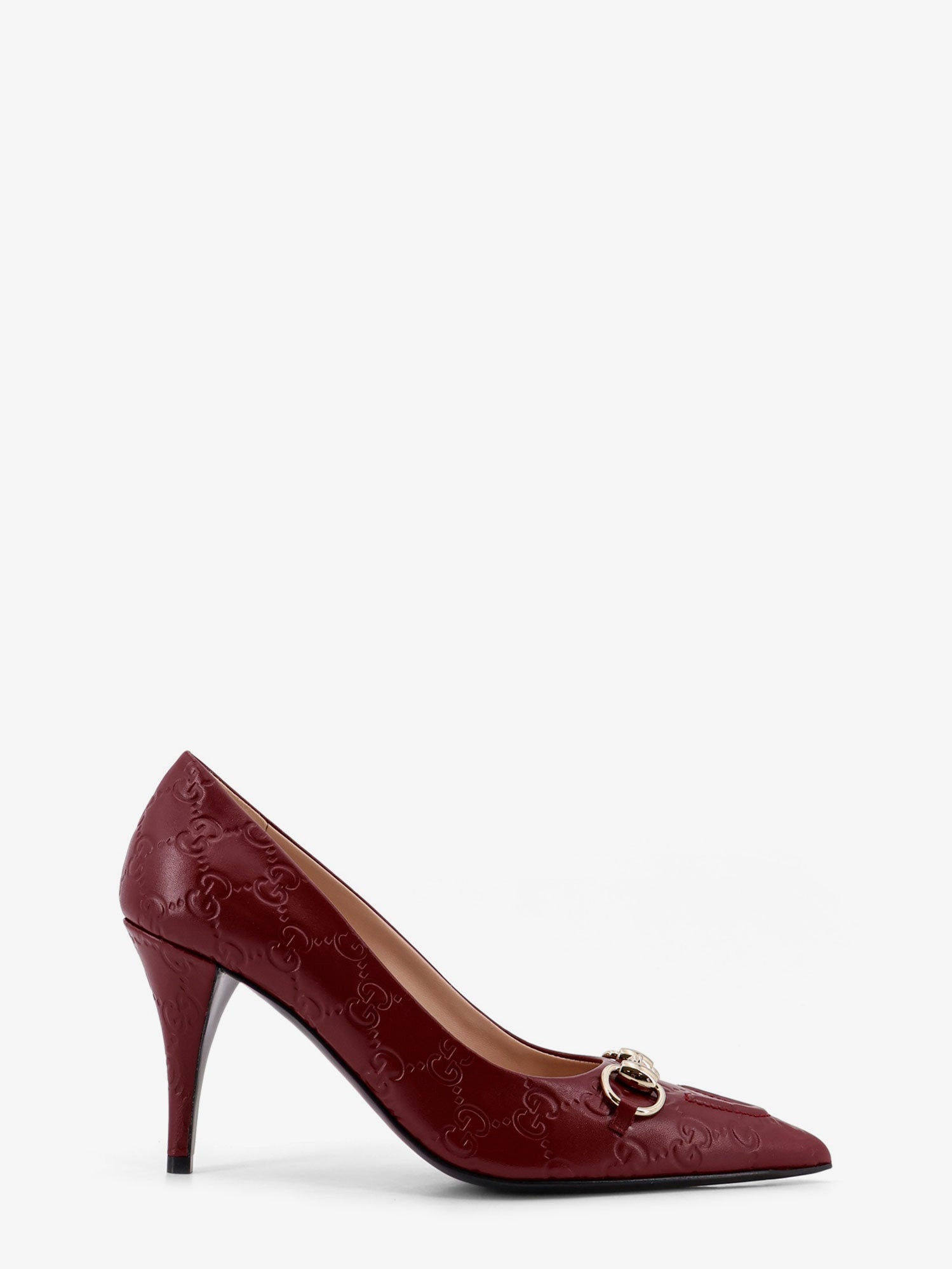 Gucci Women Gucci Rosso Ancora Gg Leather Decollete GUCCI