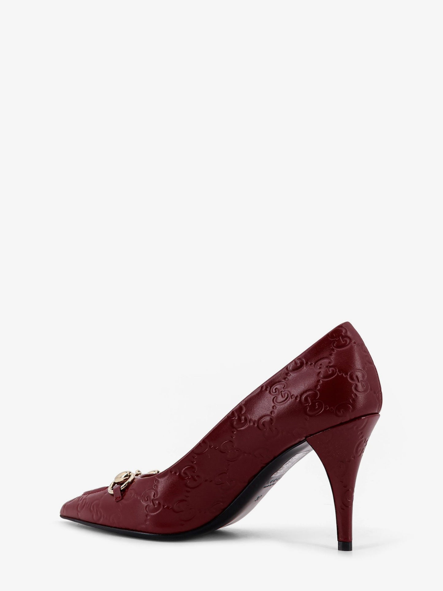 Gucci Women Gucci Rosso Ancora Gg Leather Decollete GUCCI