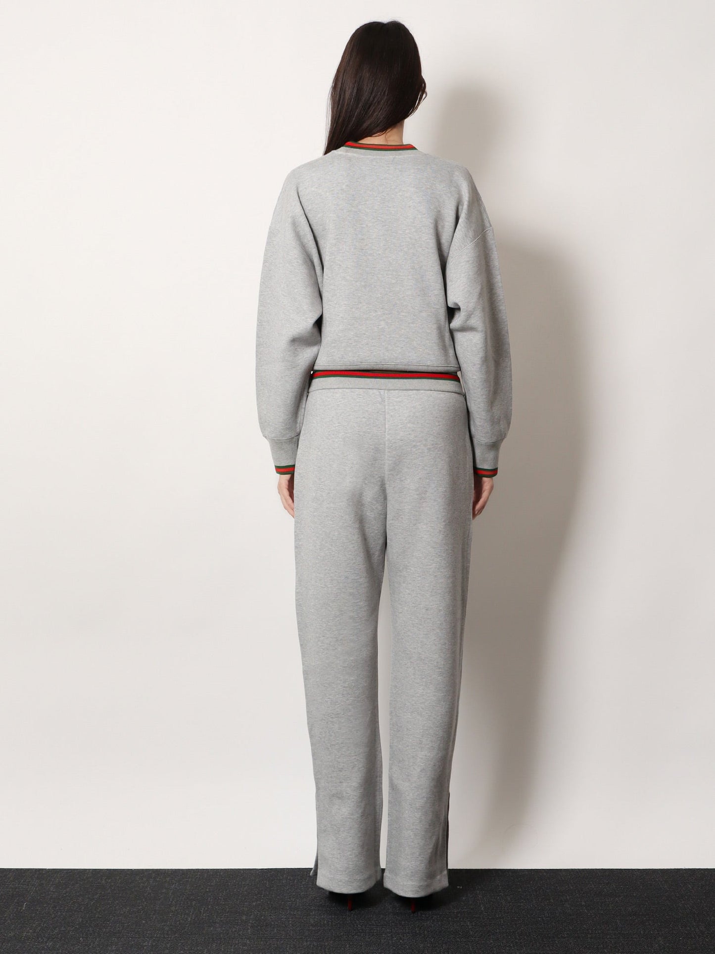 Gucci Women Cotton Blend Trouser With Web Detail GUCCI