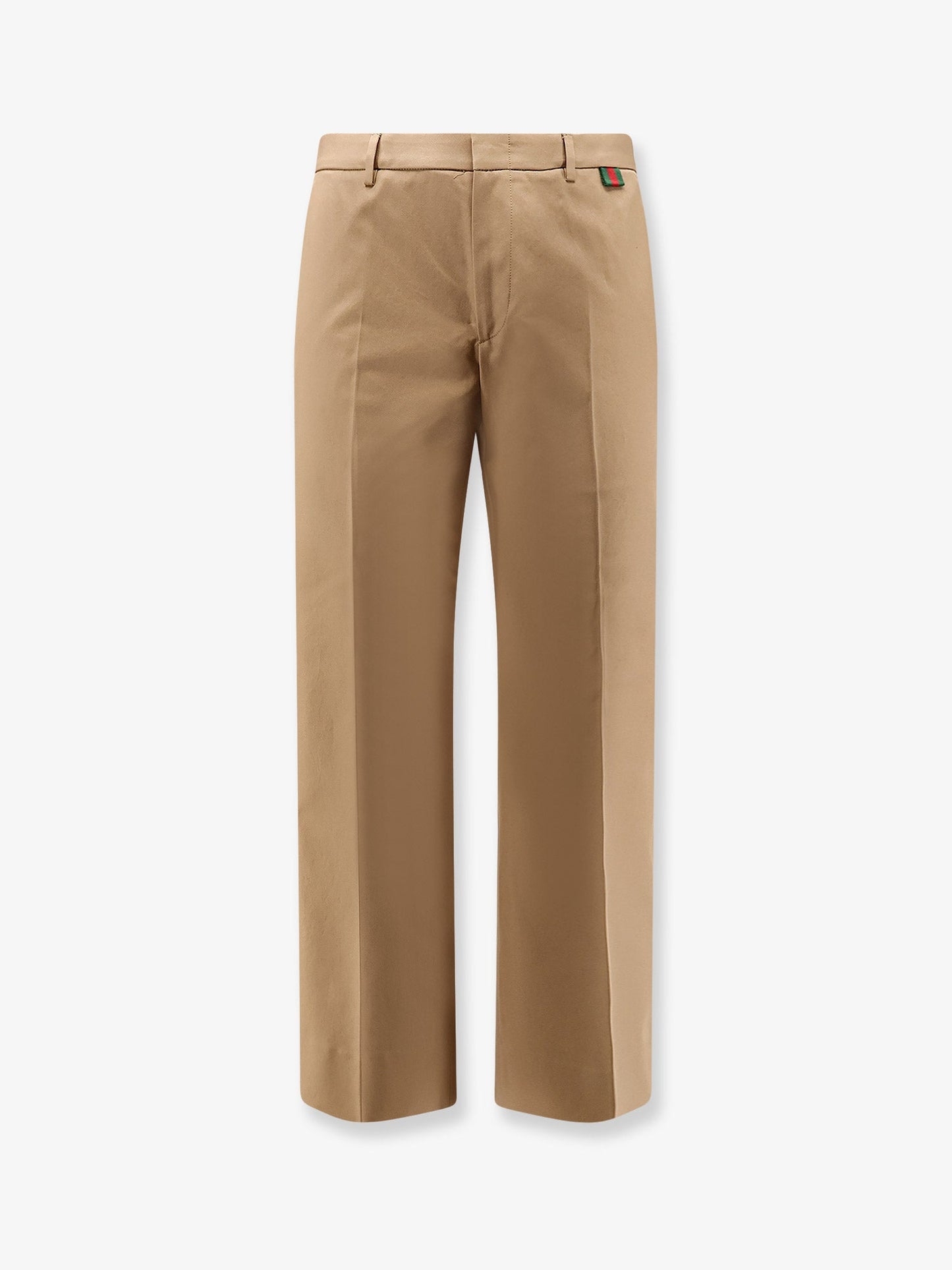 Gucci Men Cotton Trousers With Web Detail GUCCI
