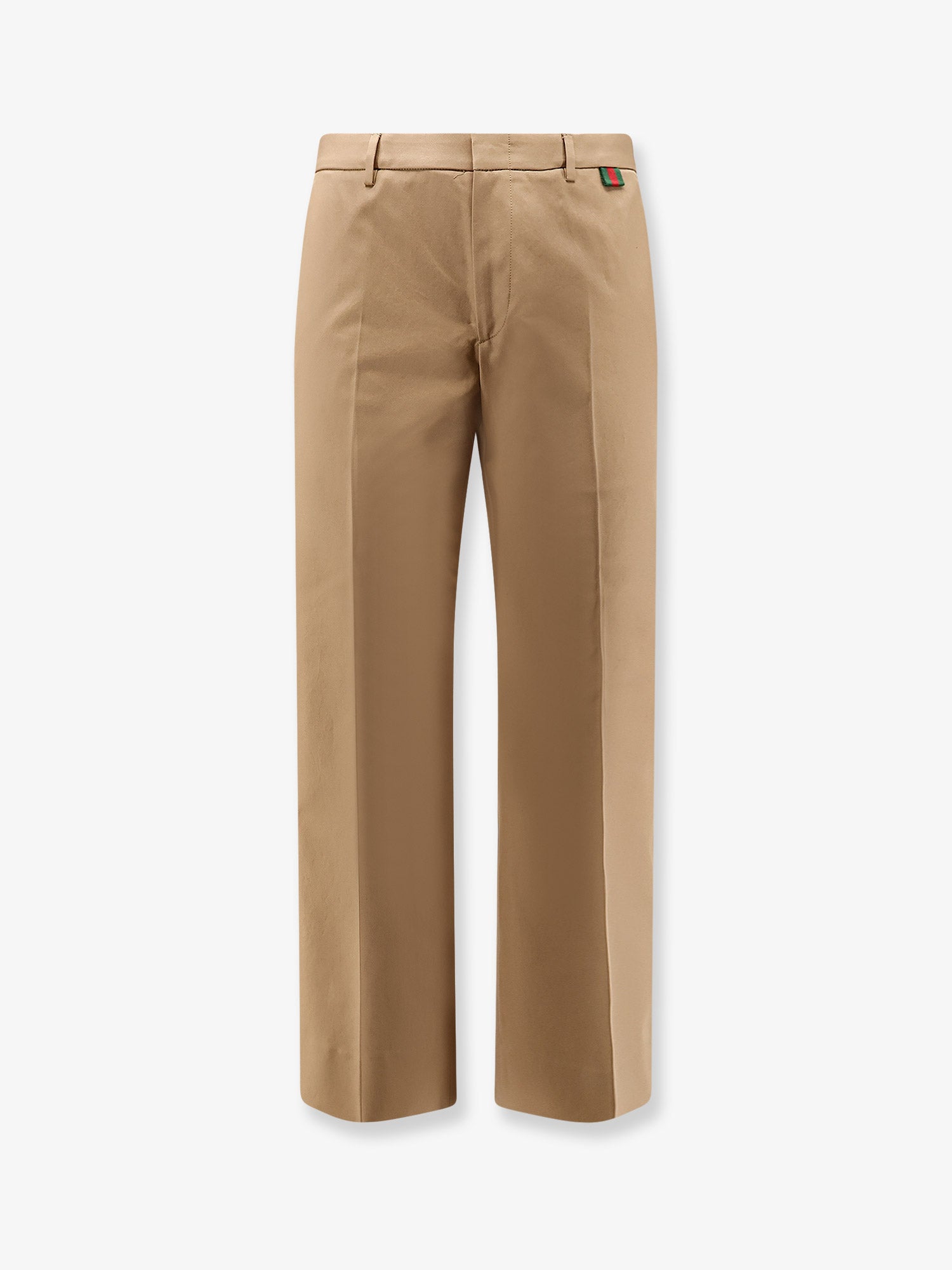 Gucci Men Cotton Trousers With Web Detail GUCCI