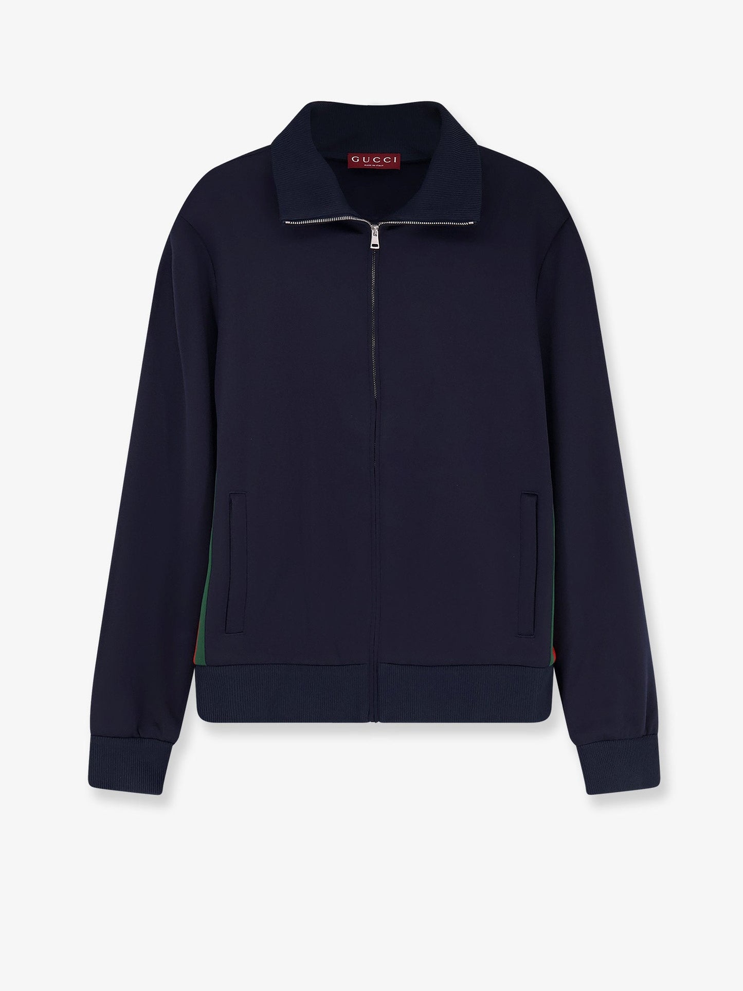Gucci Men Jersey Sweatshirt With Lateral Web Band GUCCI