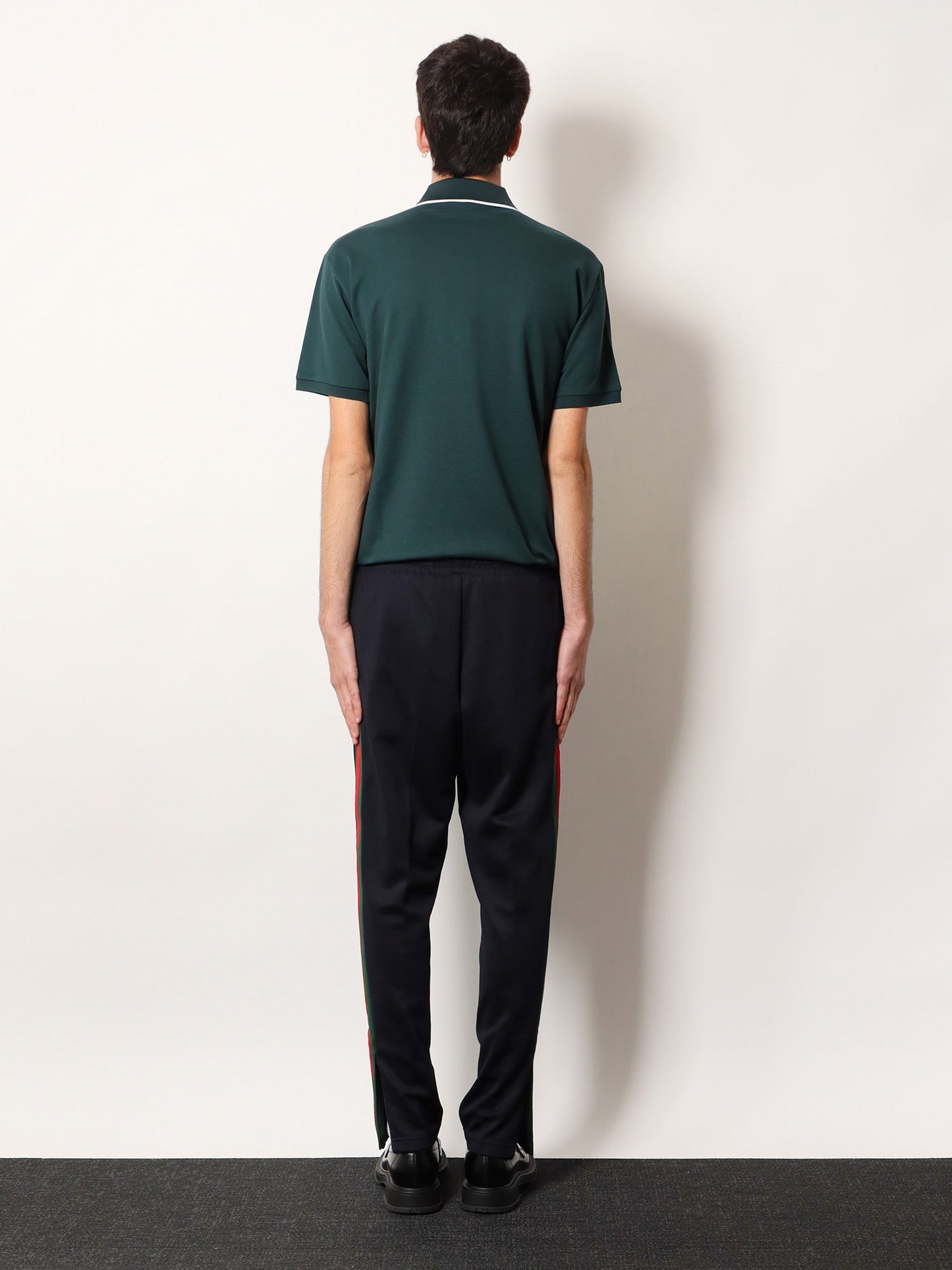 Gucci Men Jersey Trouser With Lateral Web Detail GUCCI