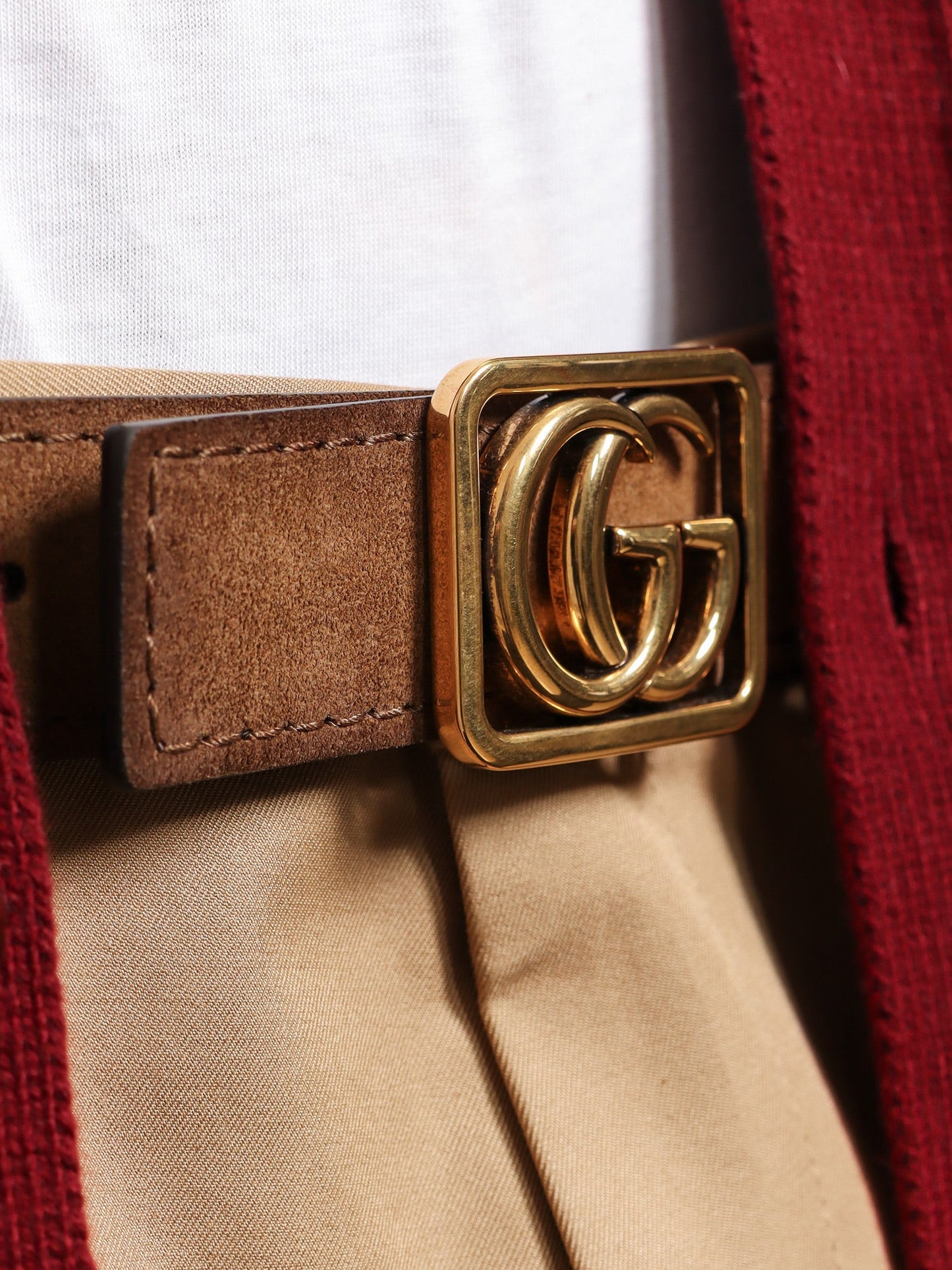 Gucci Men Reversible Leather Belt GUCCI