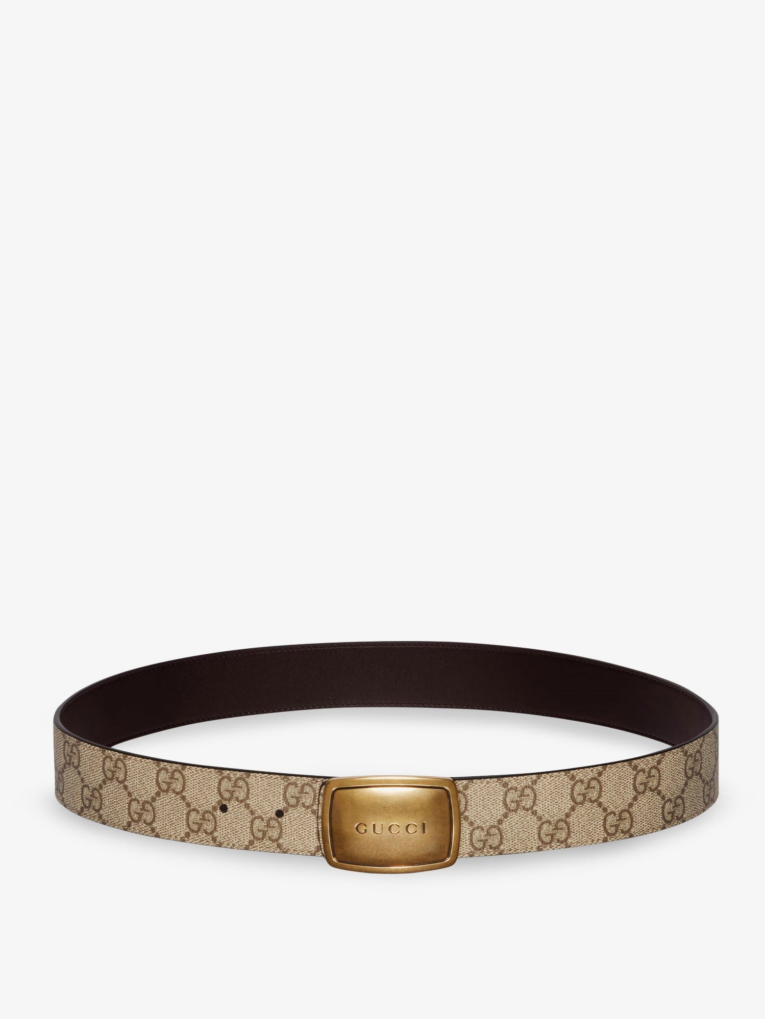 Gucci Men Gg Coated Canvas Belt GUCCI