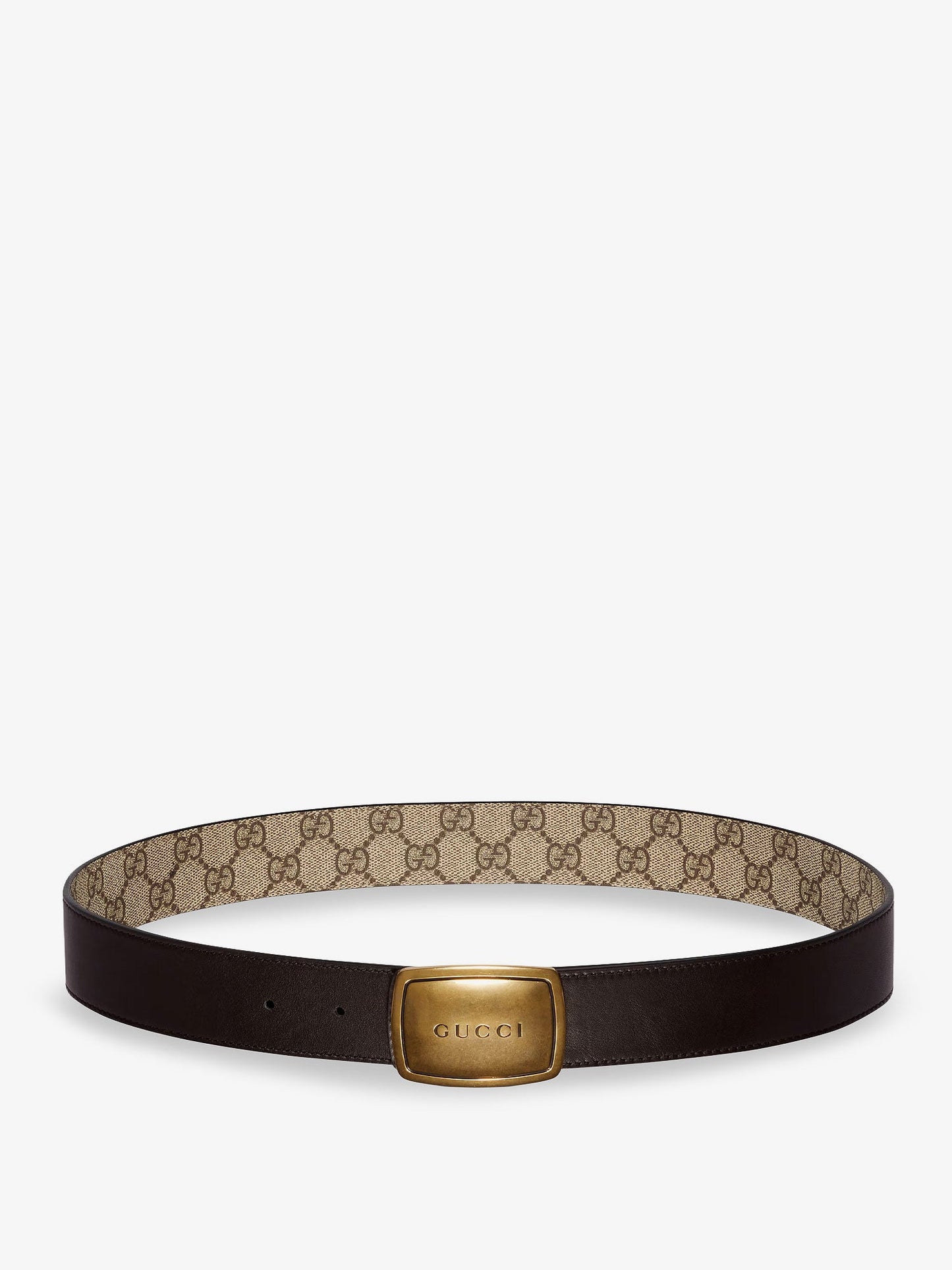 Gucci Men Gg Coated Canvas Belt GUCCI