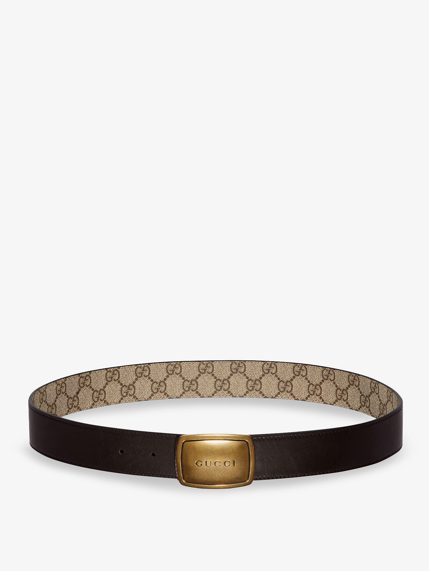 Gucci Men Gg Coated Canvas Belt GUCCI