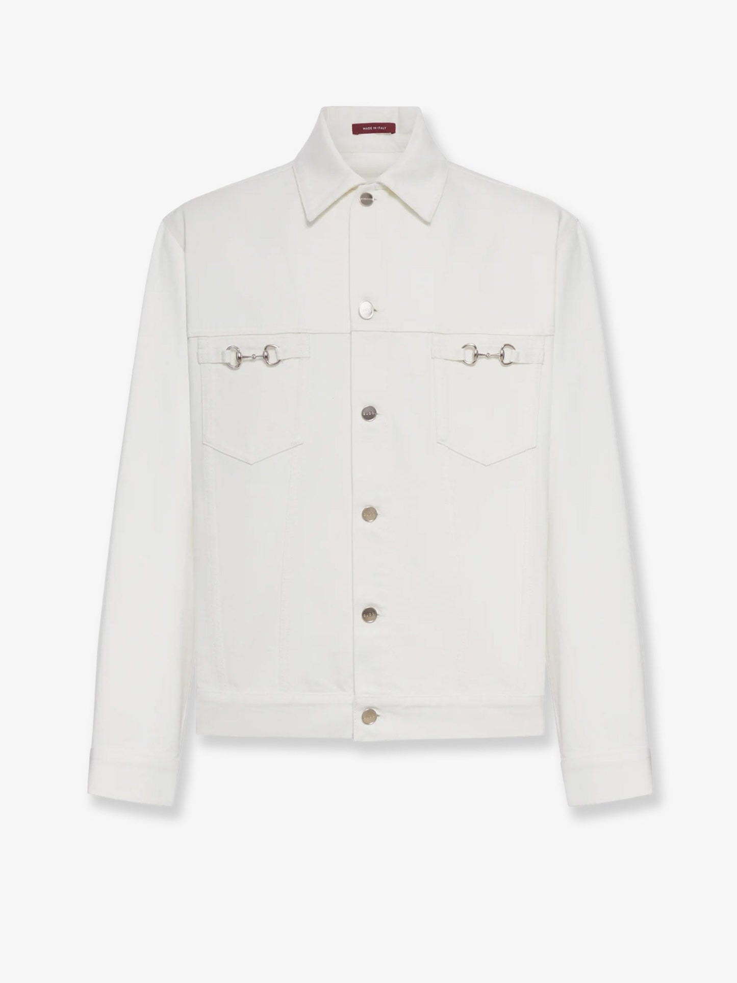 Gucci Men White Denim Jacket GUCCI