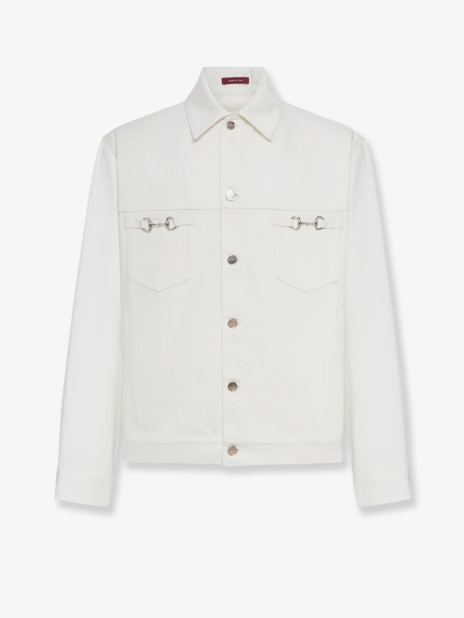 Gucci Men White Denim Jacket GUCCI