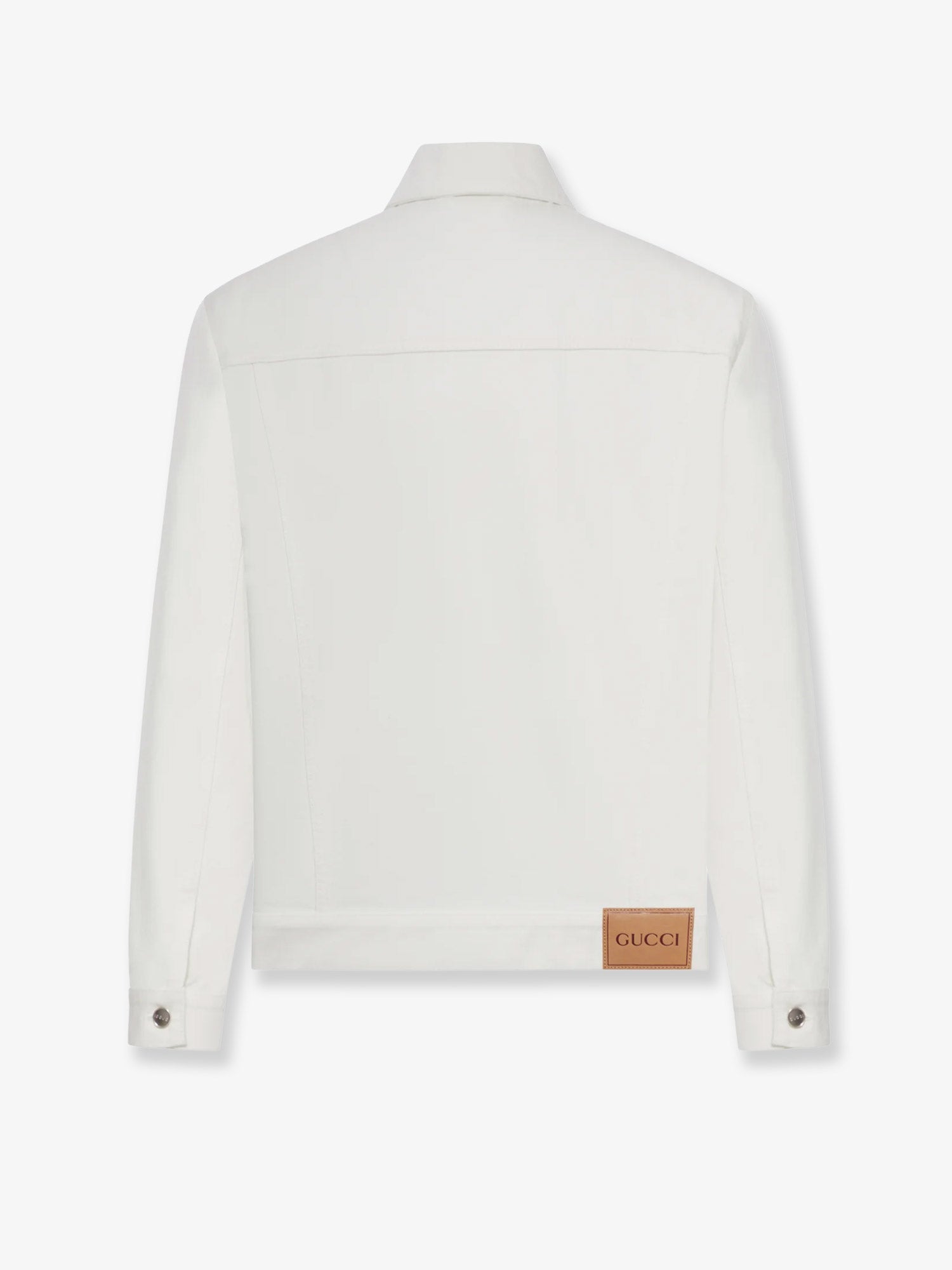 Gucci Men White Denim Jacket GUCCI
