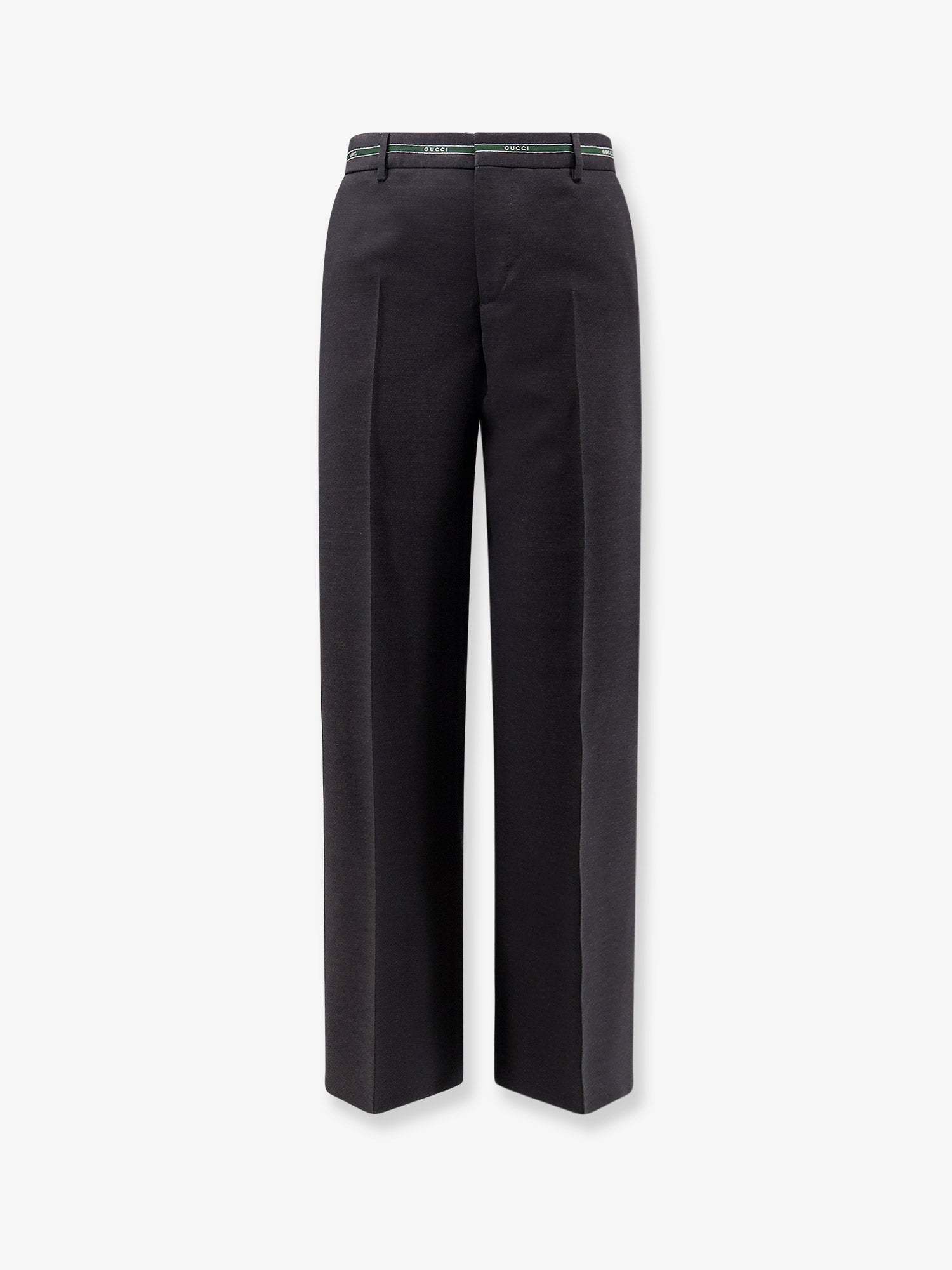 Gucci Men Wool Trousers With Gucci Detail GUCCI