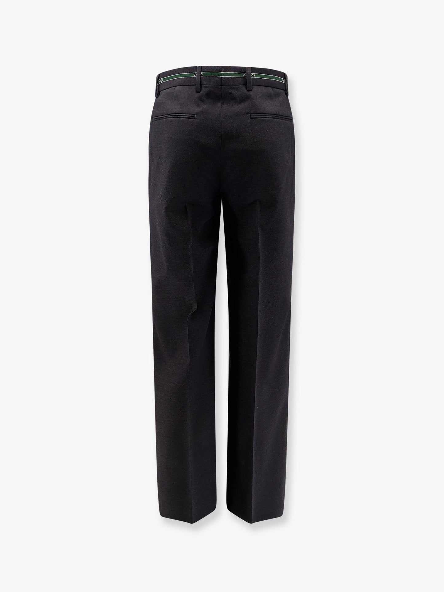 Gucci Men Wool Trousers With Gucci Detail GUCCI