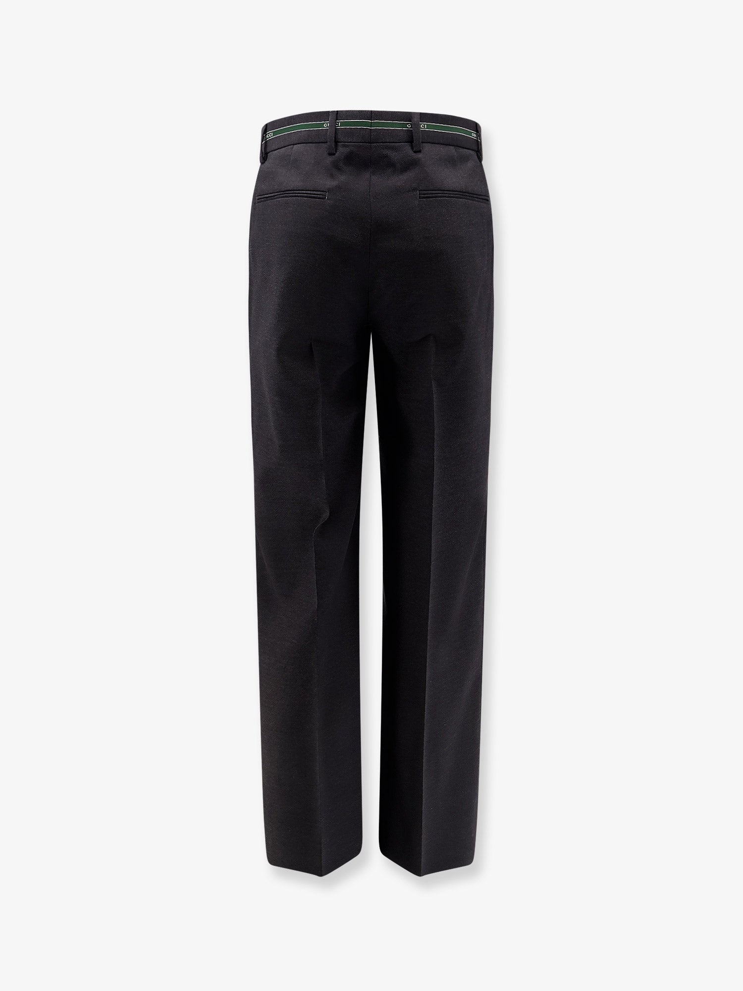 Gucci Men Wool Trousers With Gucci Detail GUCCI