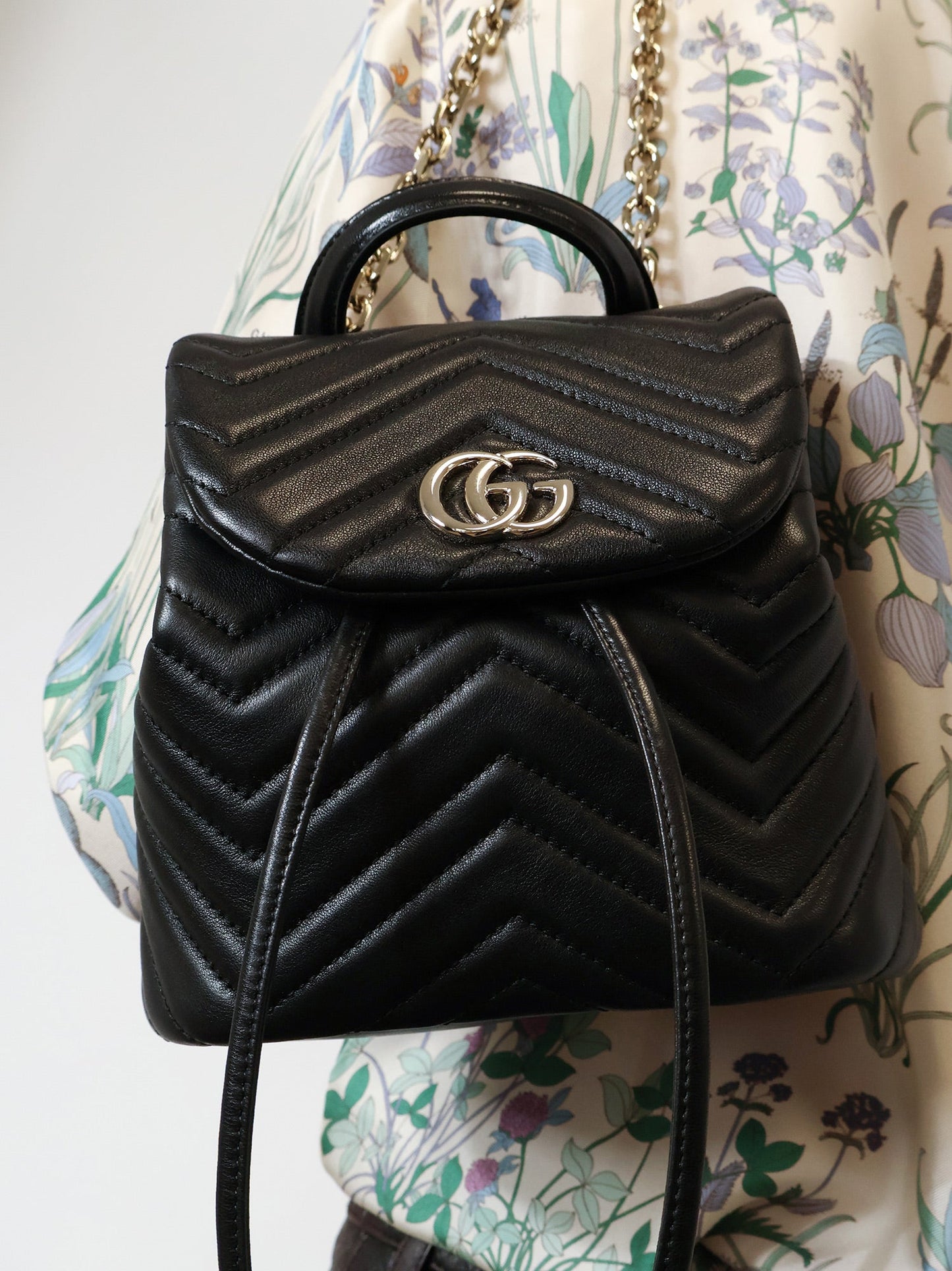 Gucci Women Gg Marmont Mini Leather Backpack GUCCI