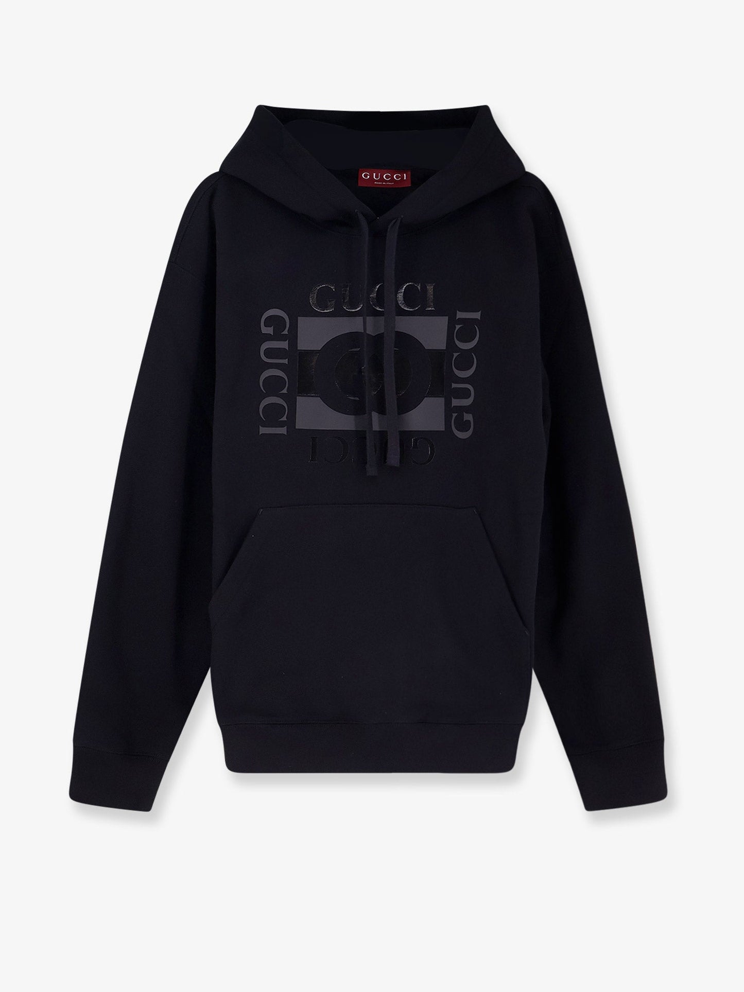 Gucci Men Cotton Sweatshirt With Gg Incrocio Print GUCCI