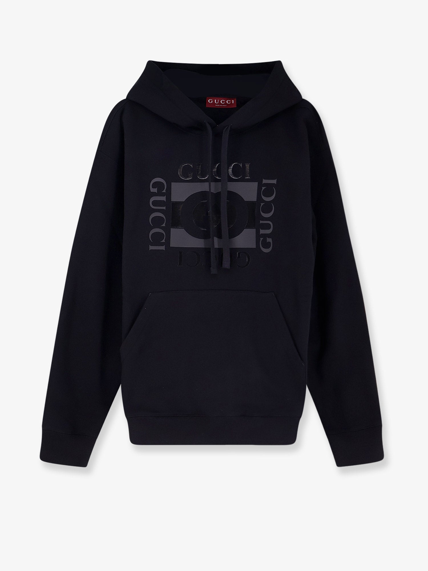Gucci Men Cotton Sweatshirt With Gg Incrocio Print GUCCI