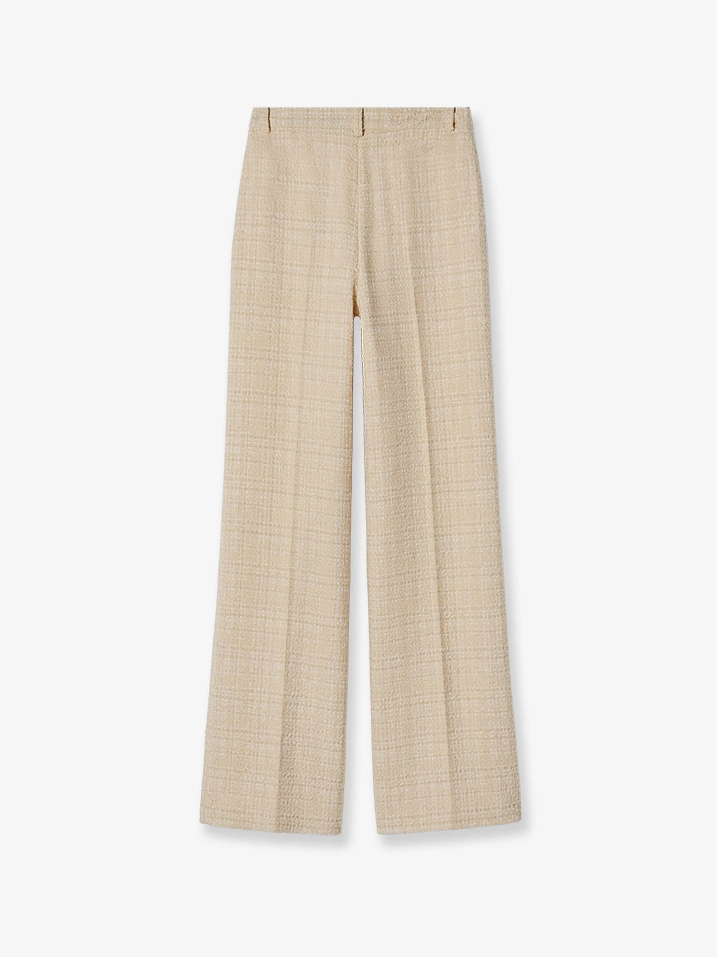 Gucci Women Cotton Blend Trousers With Checked Pattern GUCCI